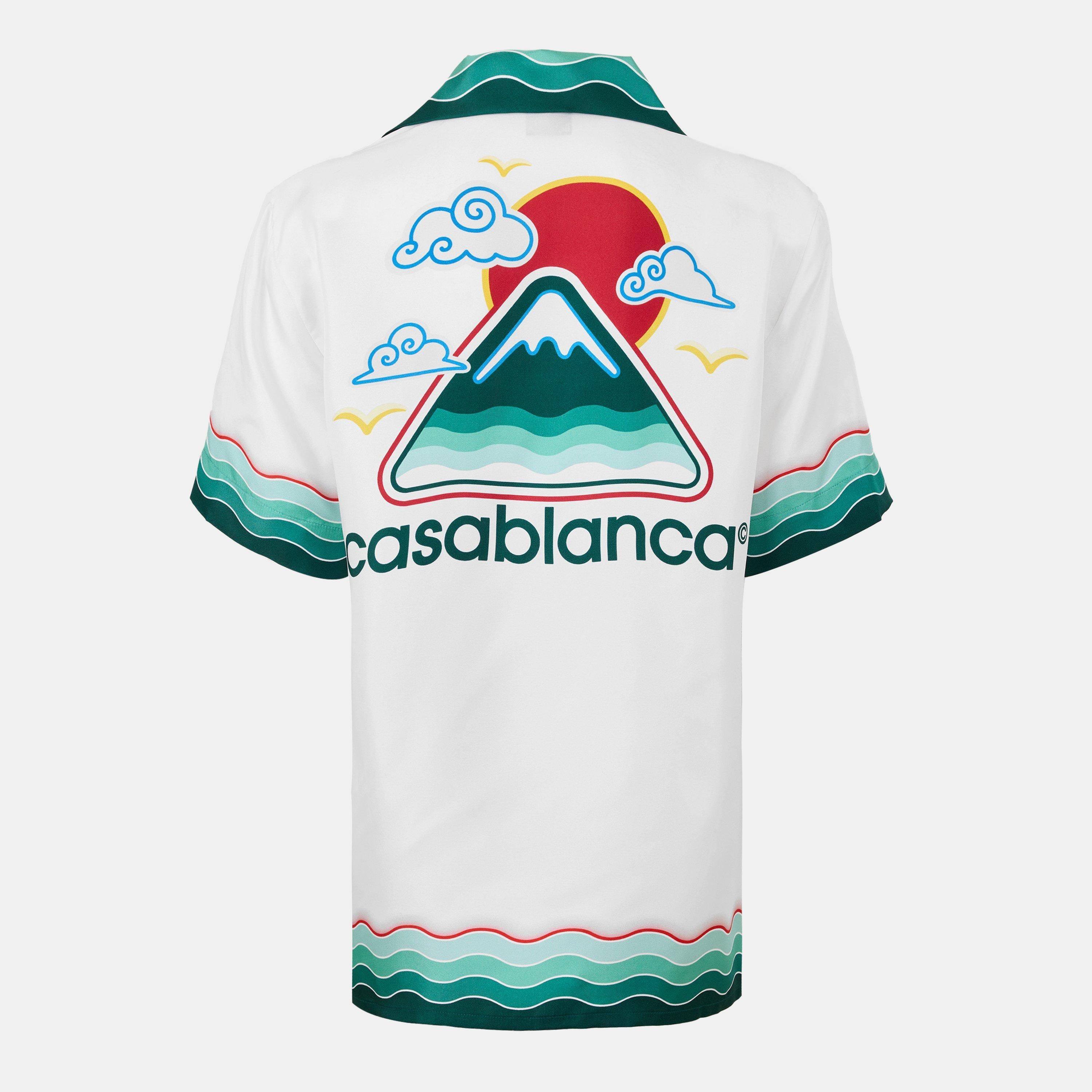 Logo Short Sleeve Bowling Shirt