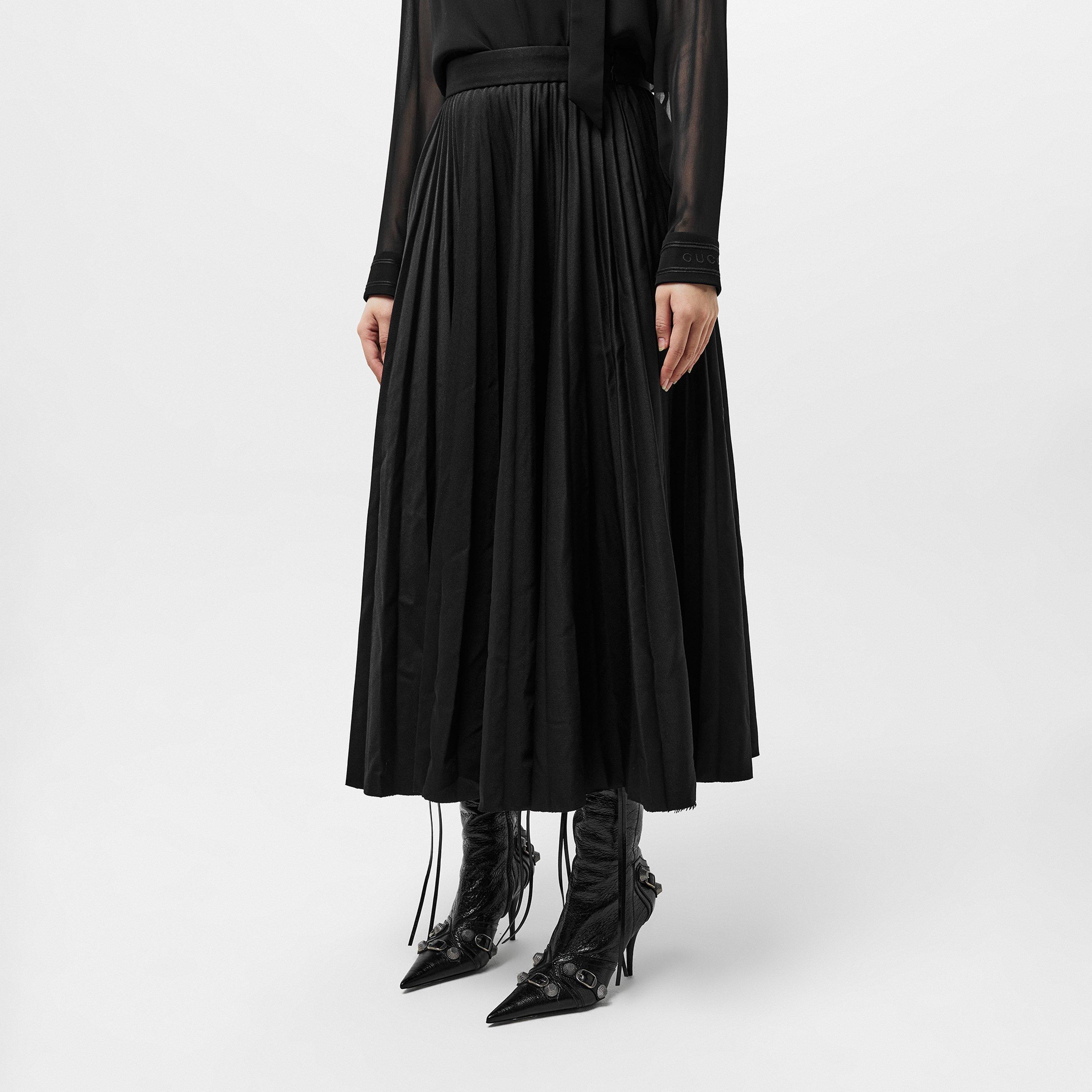 Creased Pleated Skirt