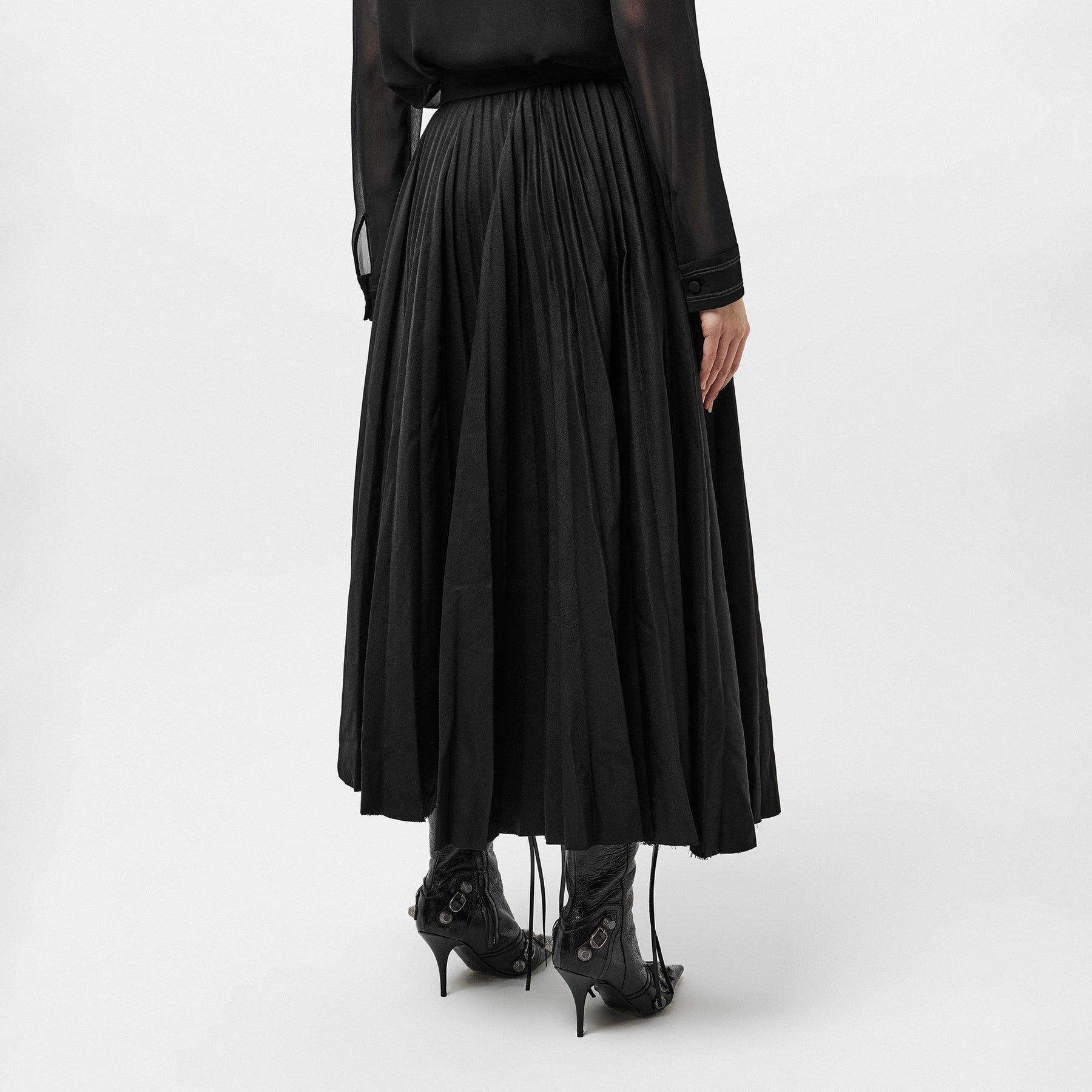 Creased Pleated Skirt
