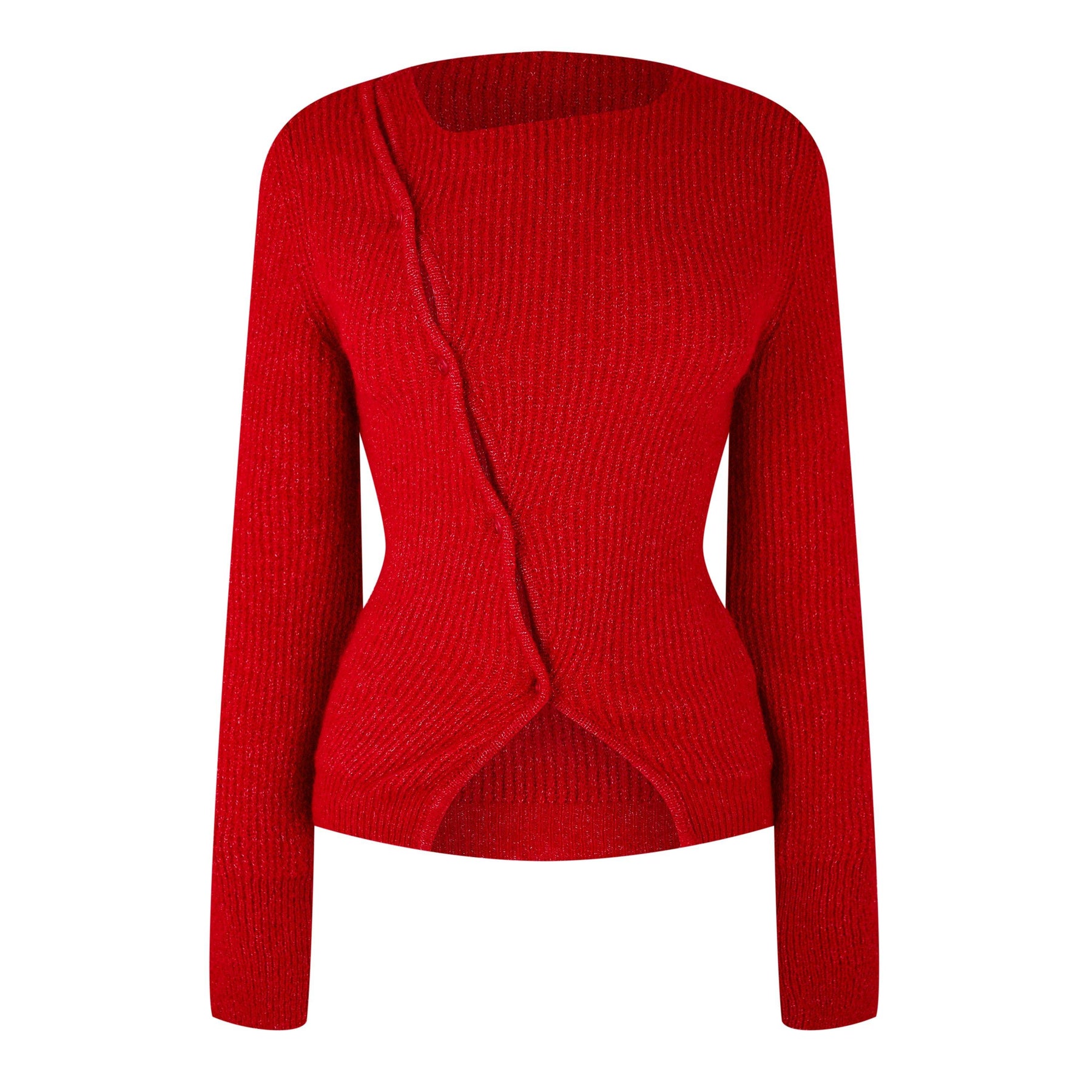 La Maille Pau Asymmetric Cardigan