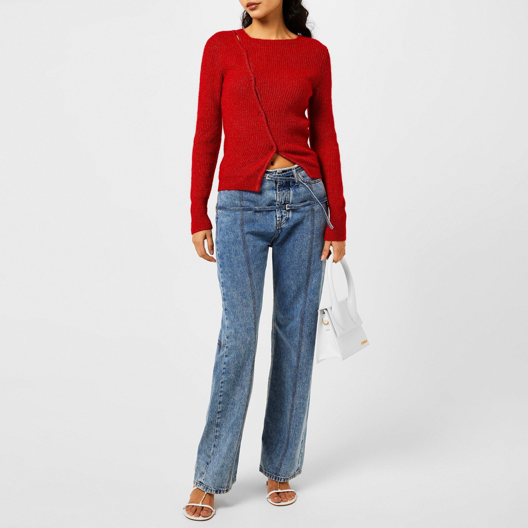 La Maille Pau Asymmetric Cardigan