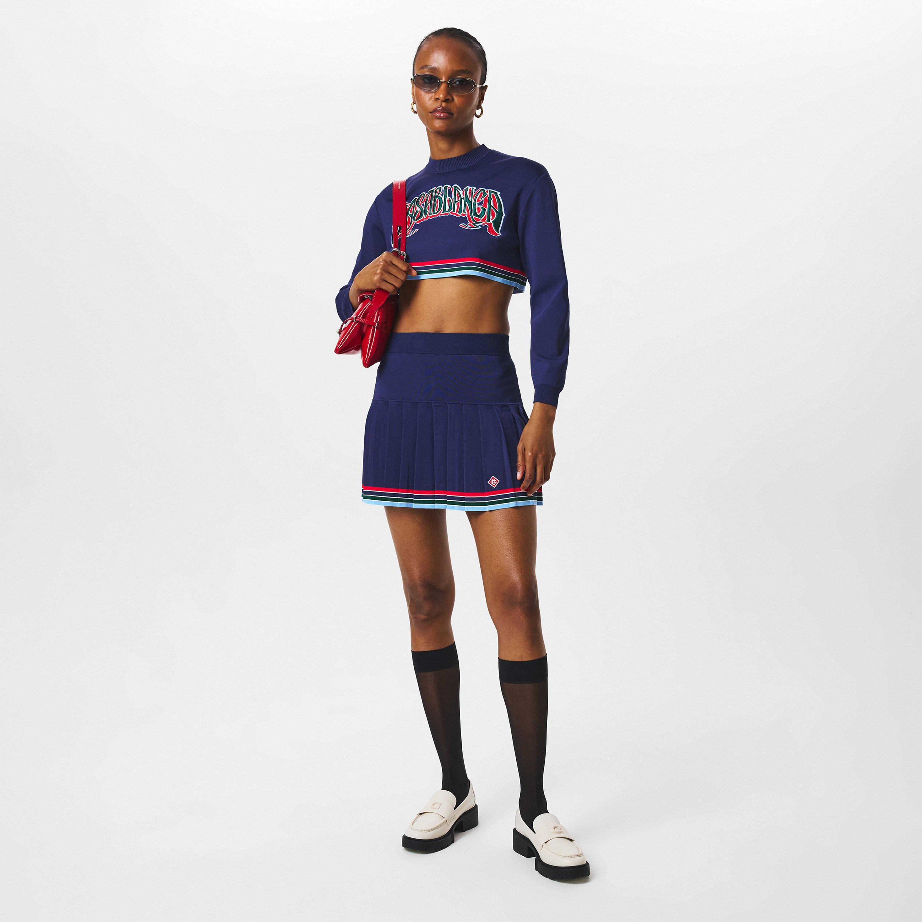 Baseball High Waisted Mini Skirt