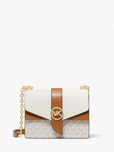 Michael Kors Greenwich Small Color-Block Logo and Saffiano Leather Crossbody Bag - Bags | Shop From The Mirage