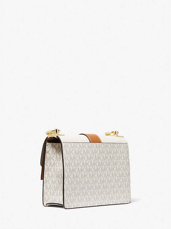 Michael Kors Greenwich Small Color-Block Logo and Saffiano Leather Crossbody Bag - Bags | Shop From The Mirage