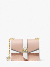 Michael Kors Greenwich Small Color-Block Logo and Saffiano Leather Crossbody Bag - Bags | Shop From The Mirage