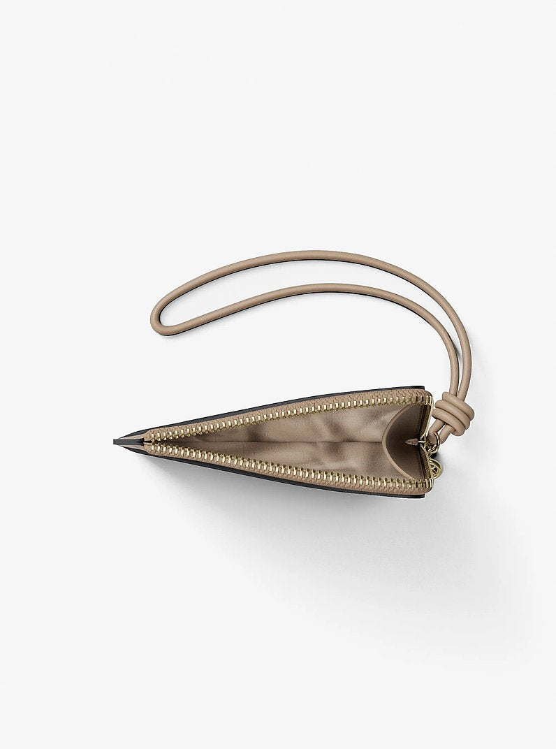 Jet Set Small Pebbled Leather Card Case Wristlet