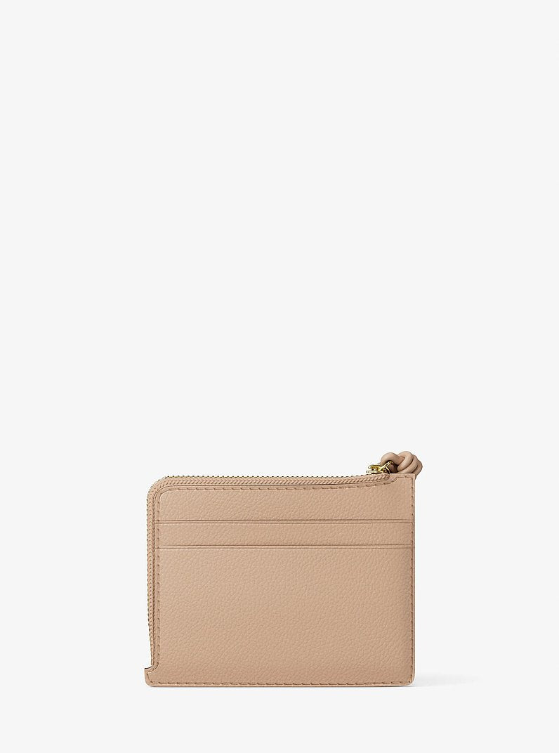Jet Set Small Pebbled Leather Card Case Wristlet