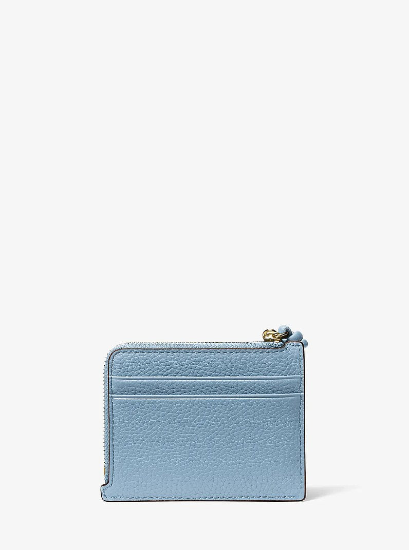 Jet Set Small Pebbled Leather Card Case Wristlet