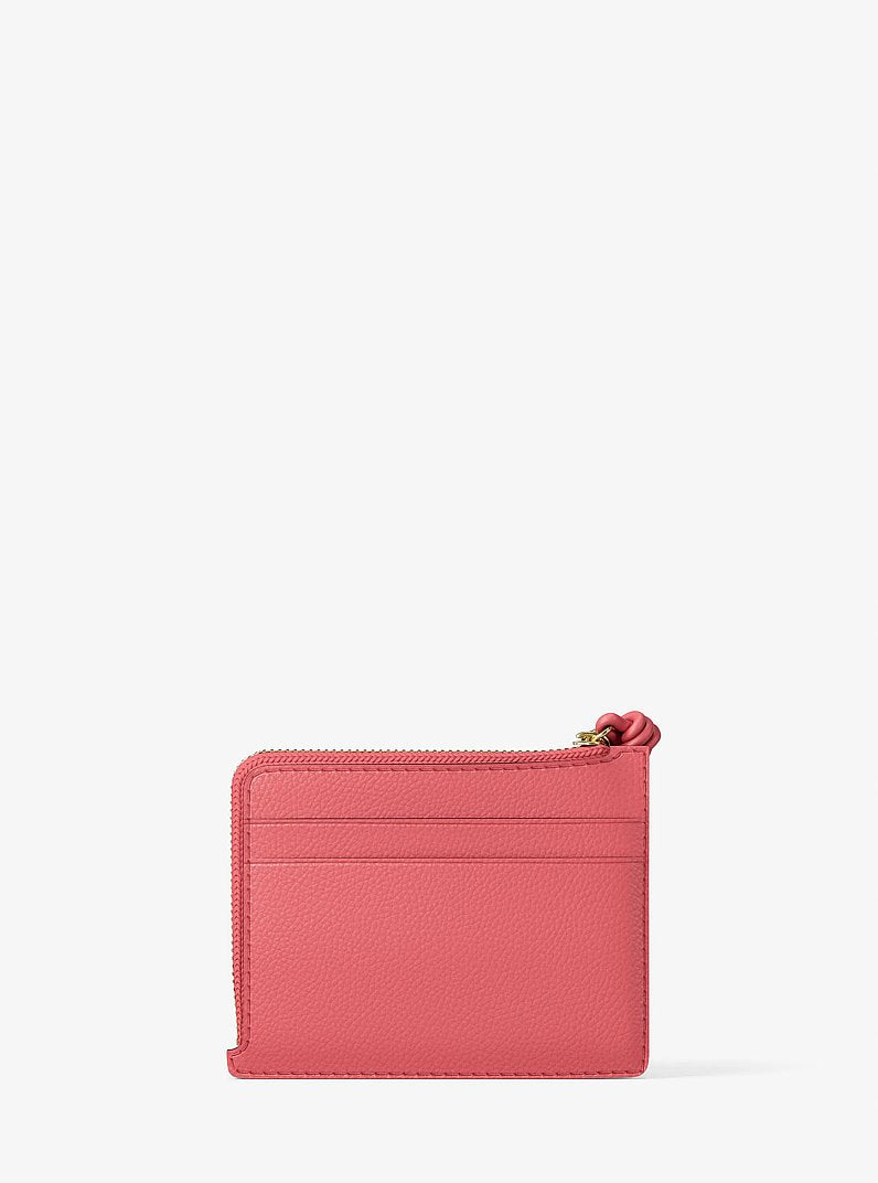 Jet Set Small Pebbled Leather Card Case Wristlet