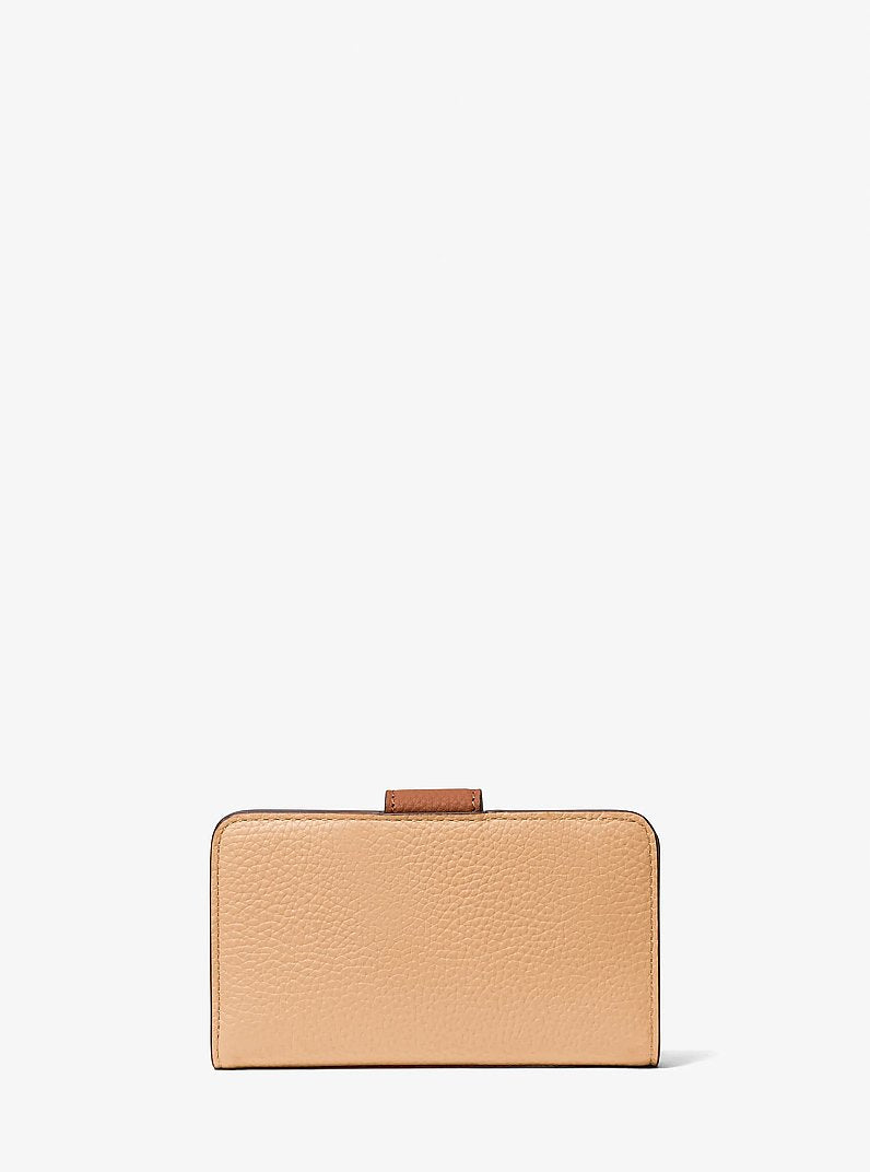 MK Pop Charm Medium Pebbled Leather Wallet