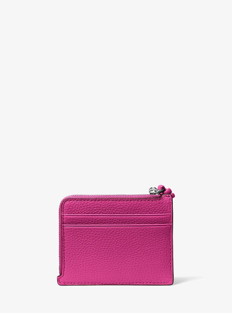 Jet Set Small Pebbled Leather Card Case Wristlet