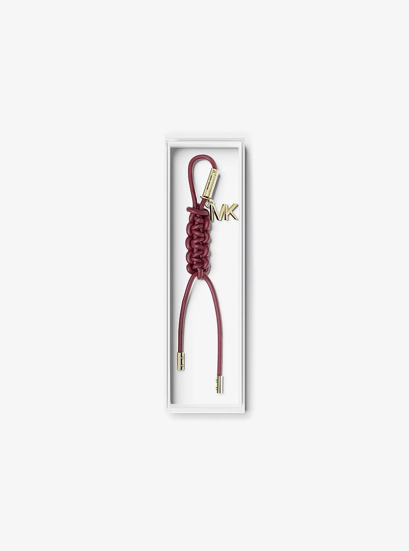 Gold-Tone and Braided Cord Bag Charm