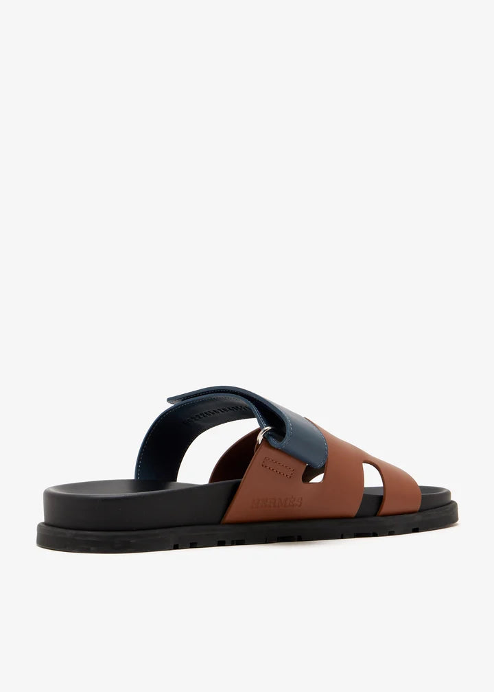 Chypre sandals in Navy &Natural