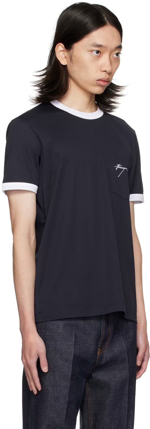 Ferragamo Navy Mako T-Shirt