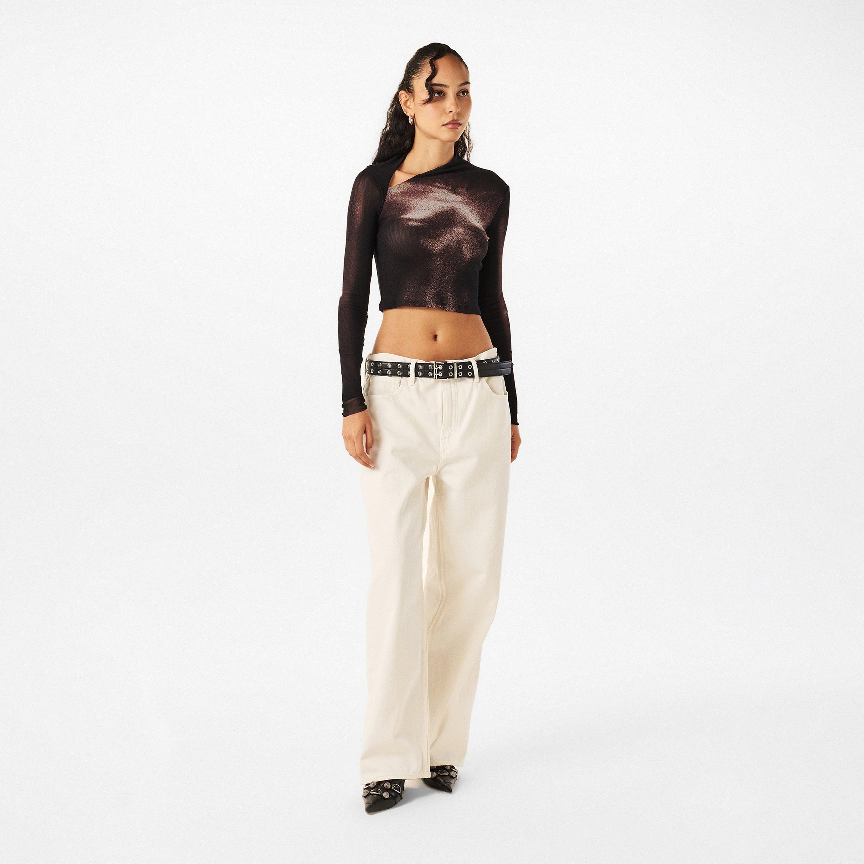 Long Sleeve Cropped Crop Top