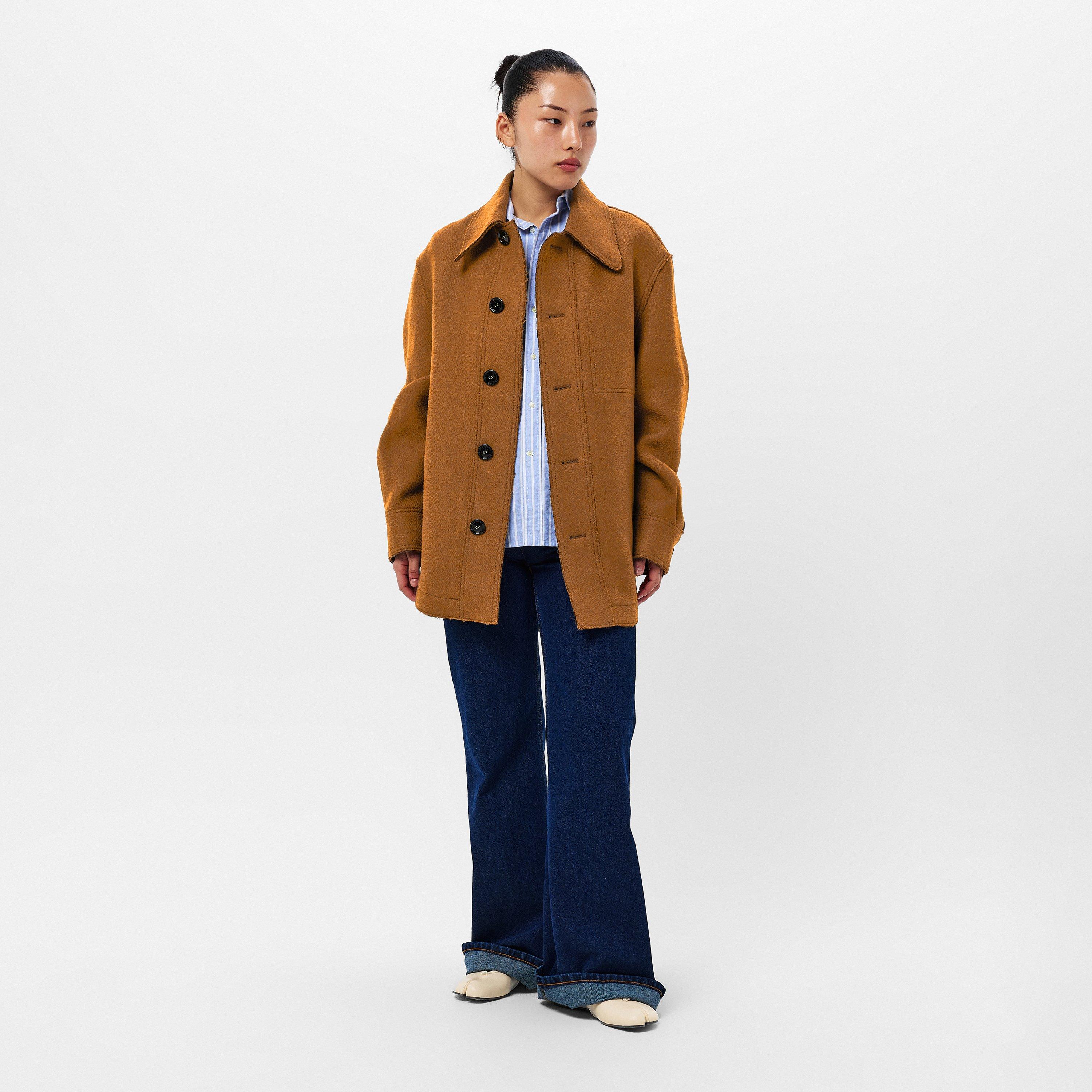 Suede Long Sleeve Shirt