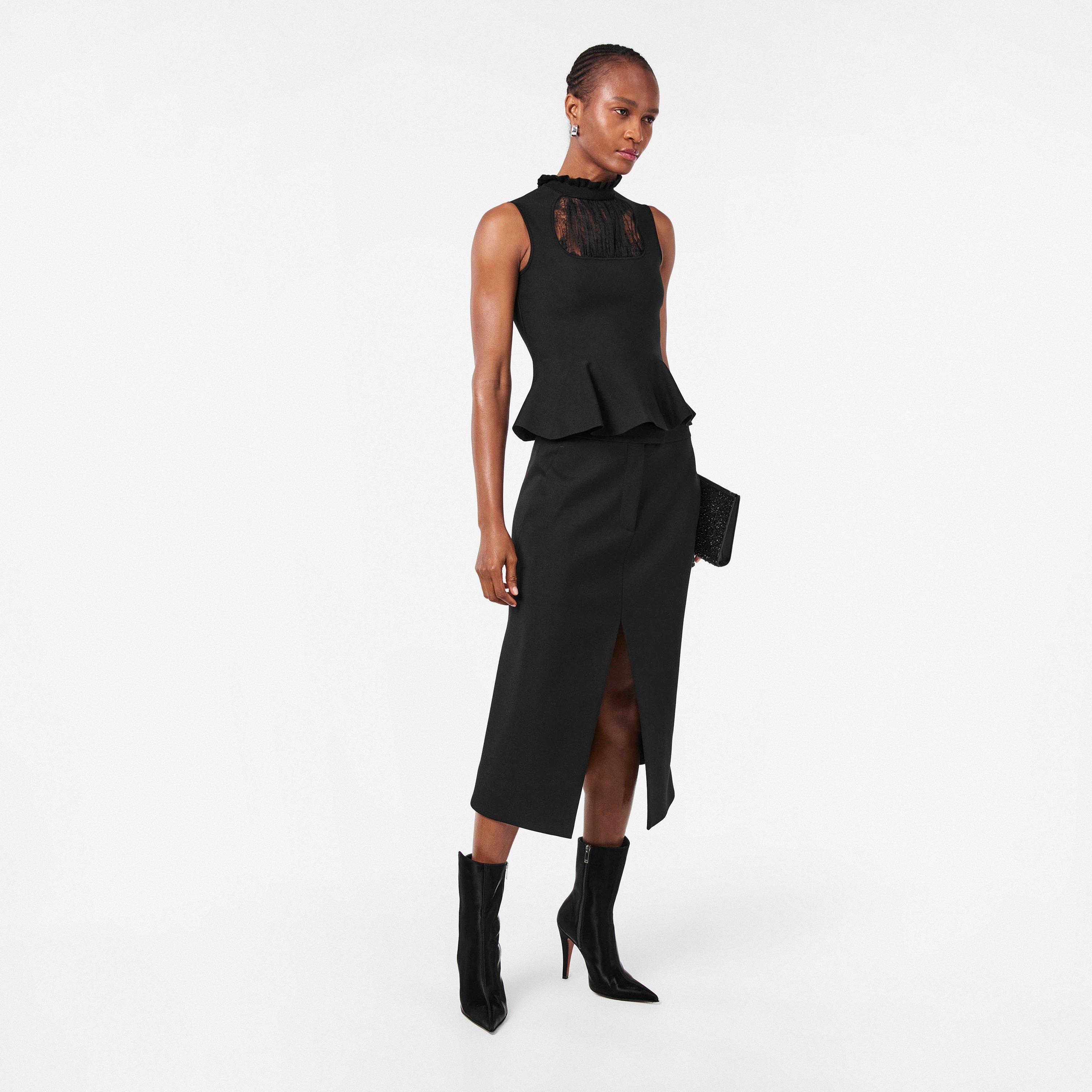 Alex Structured Tailored Peplum Top