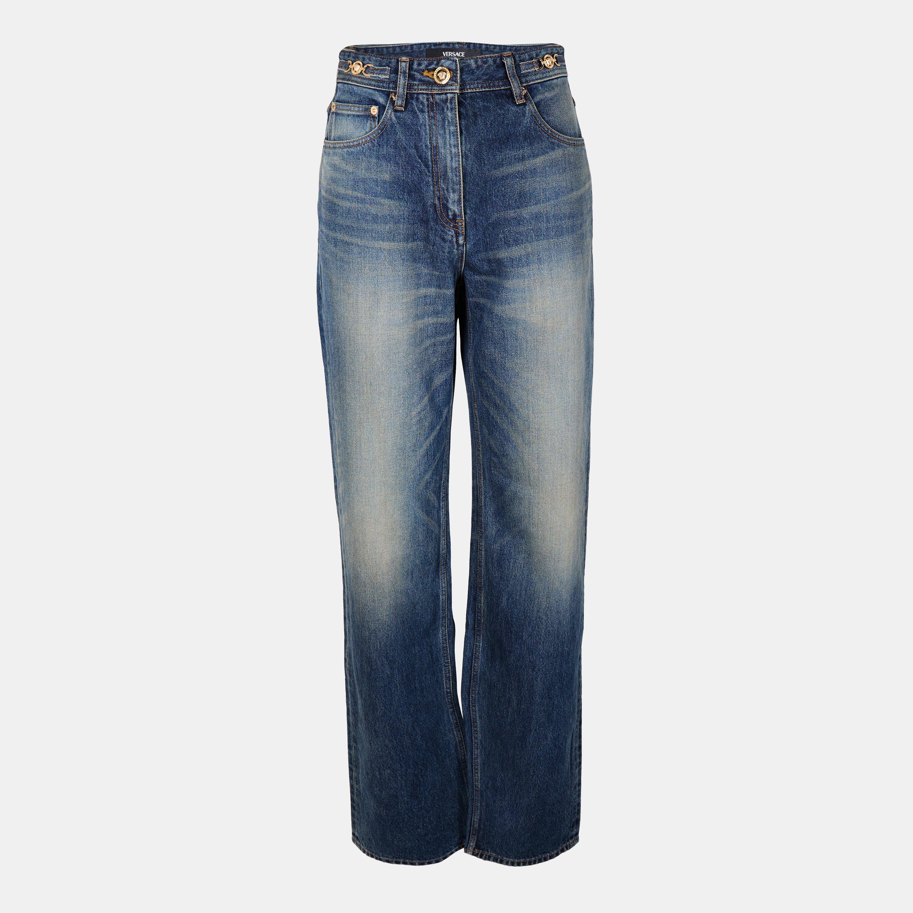 Wide Structured Italian Denim Wide Leg Jeans