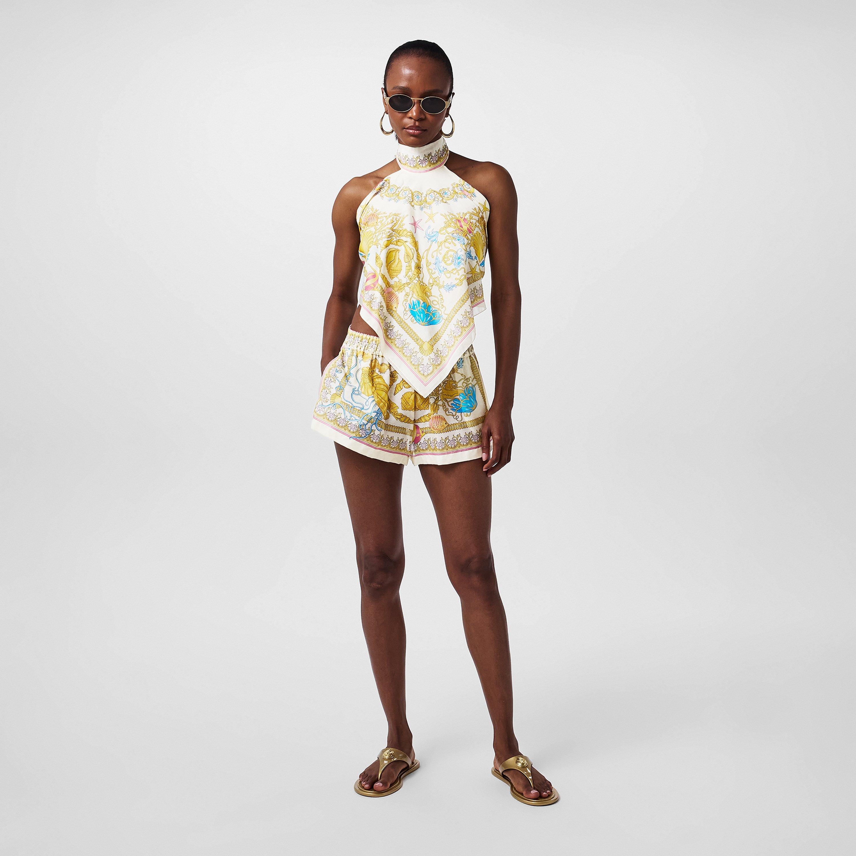 Adjustable Drawstring Beach Shorts