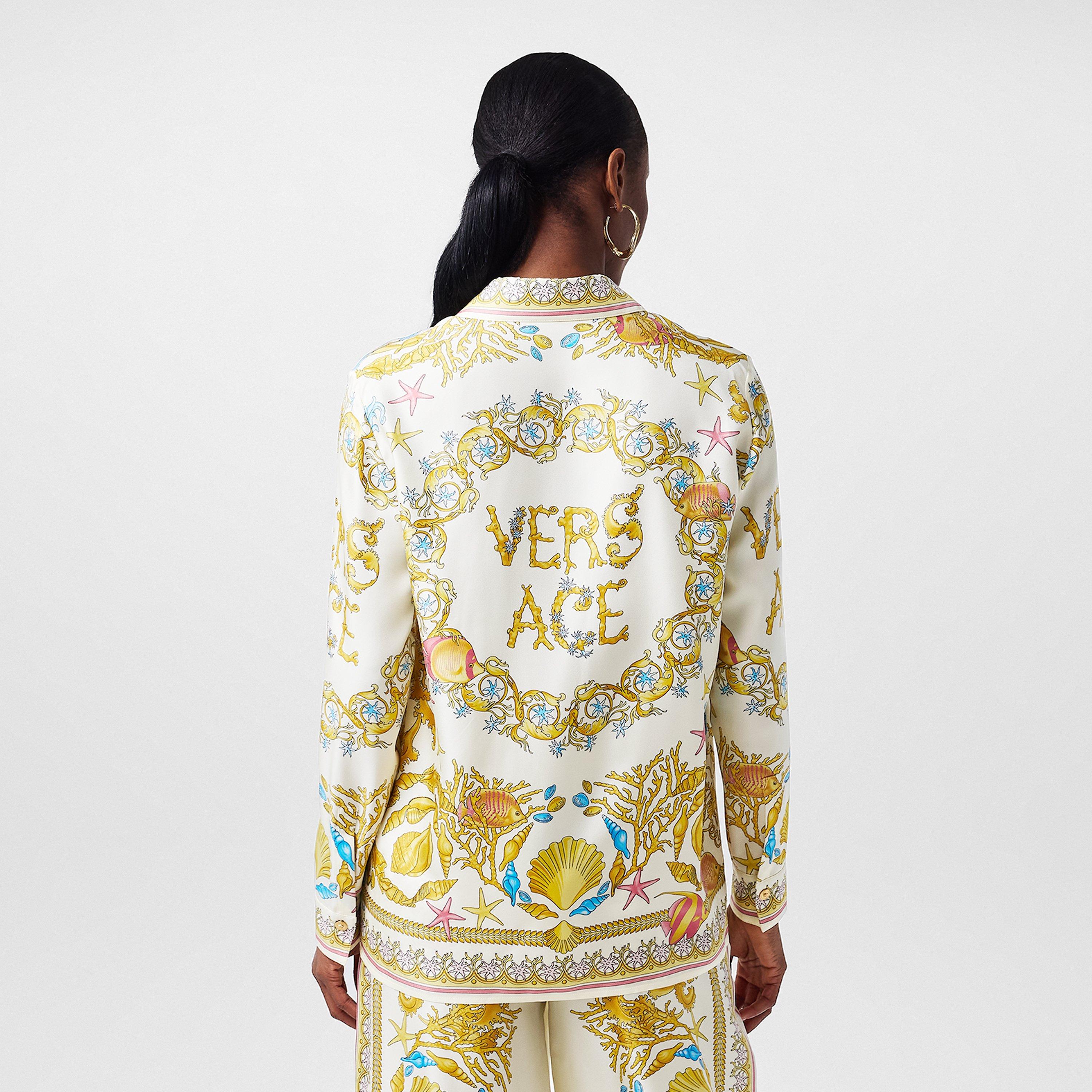 Patterned Long Sleeve Tailored Fit Shirt