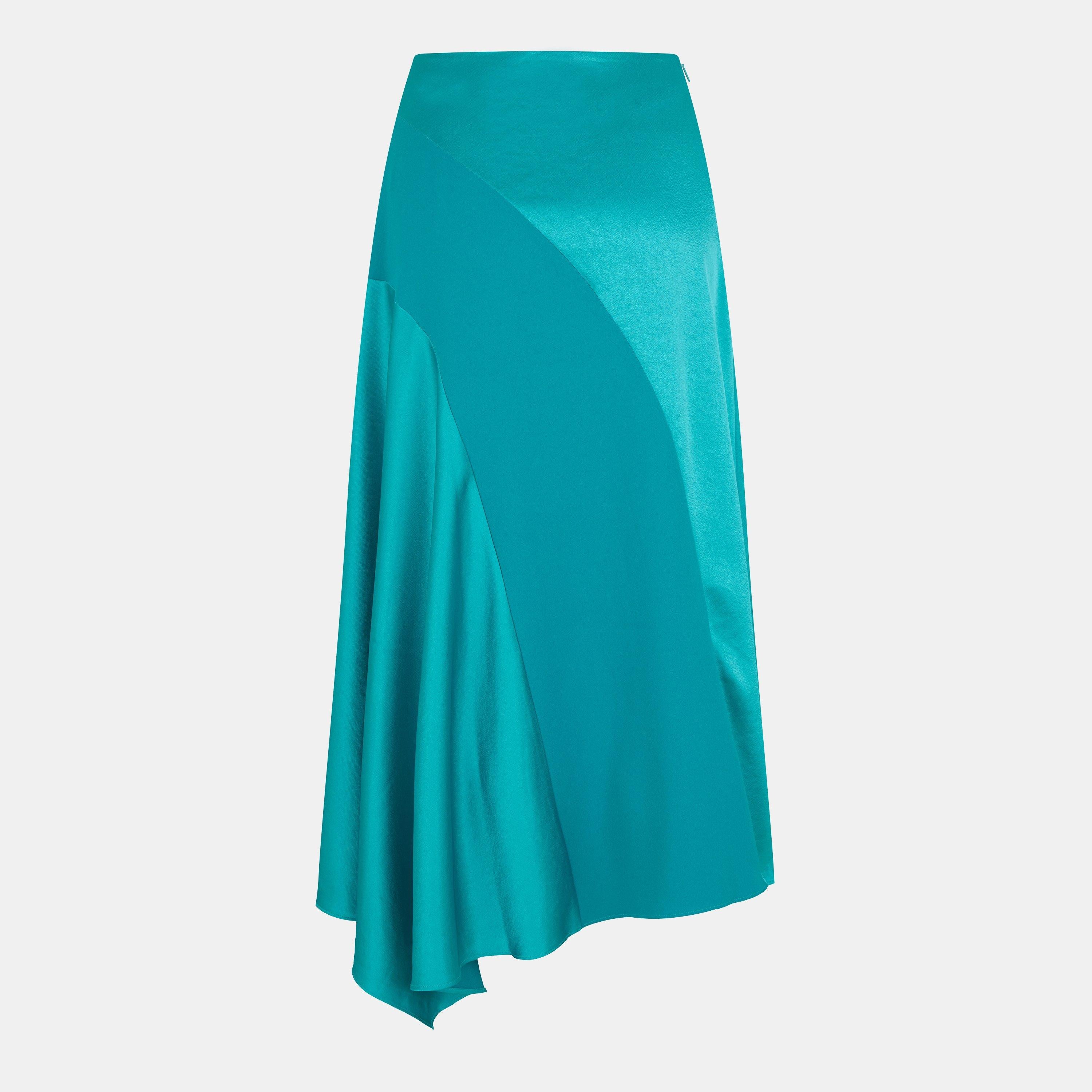Flowy Satin Skirt