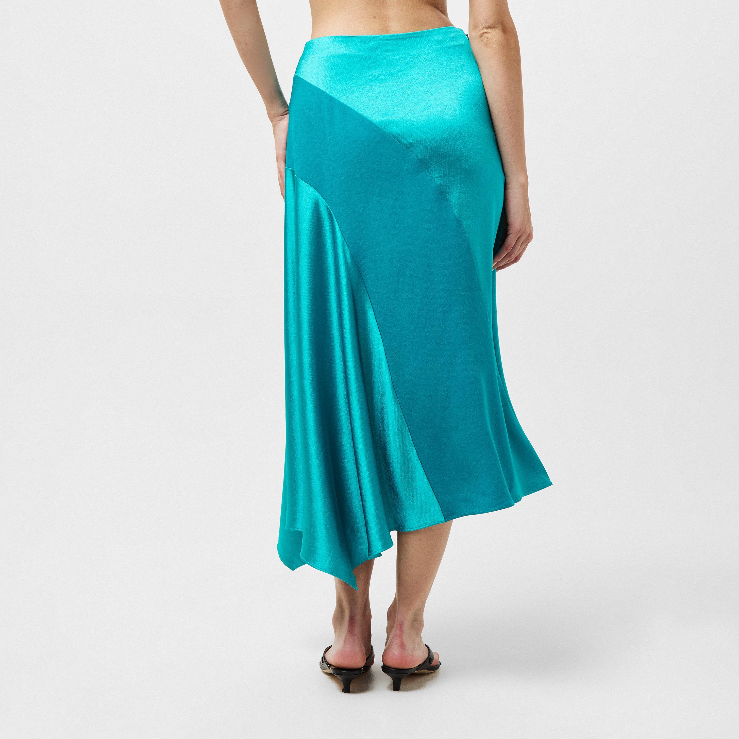 Flowy Satin Skirt