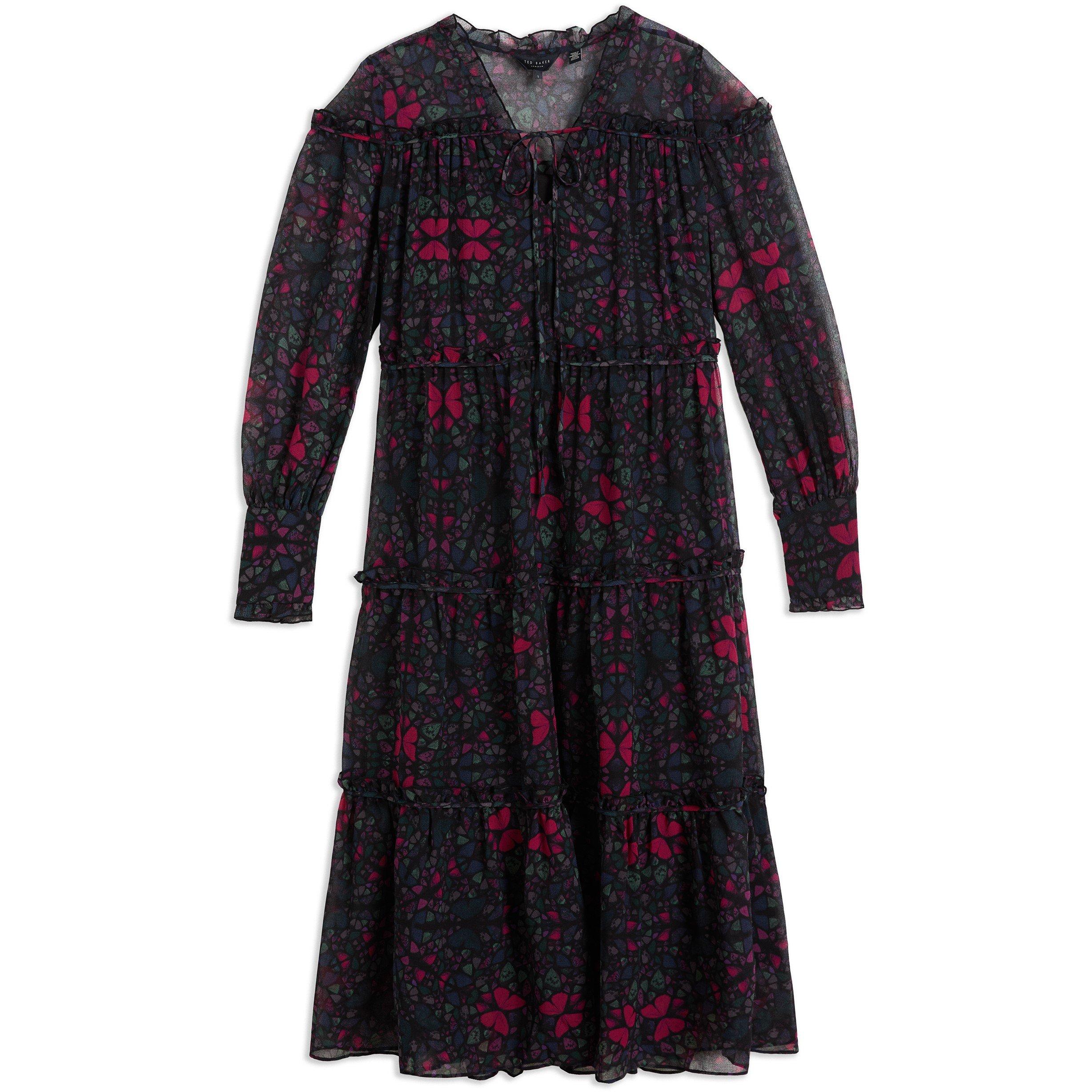 Ellyah Ruffle Midi Dress