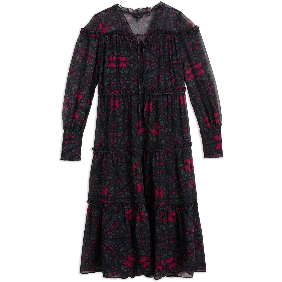 Ellyah Ruffle Midi Dress