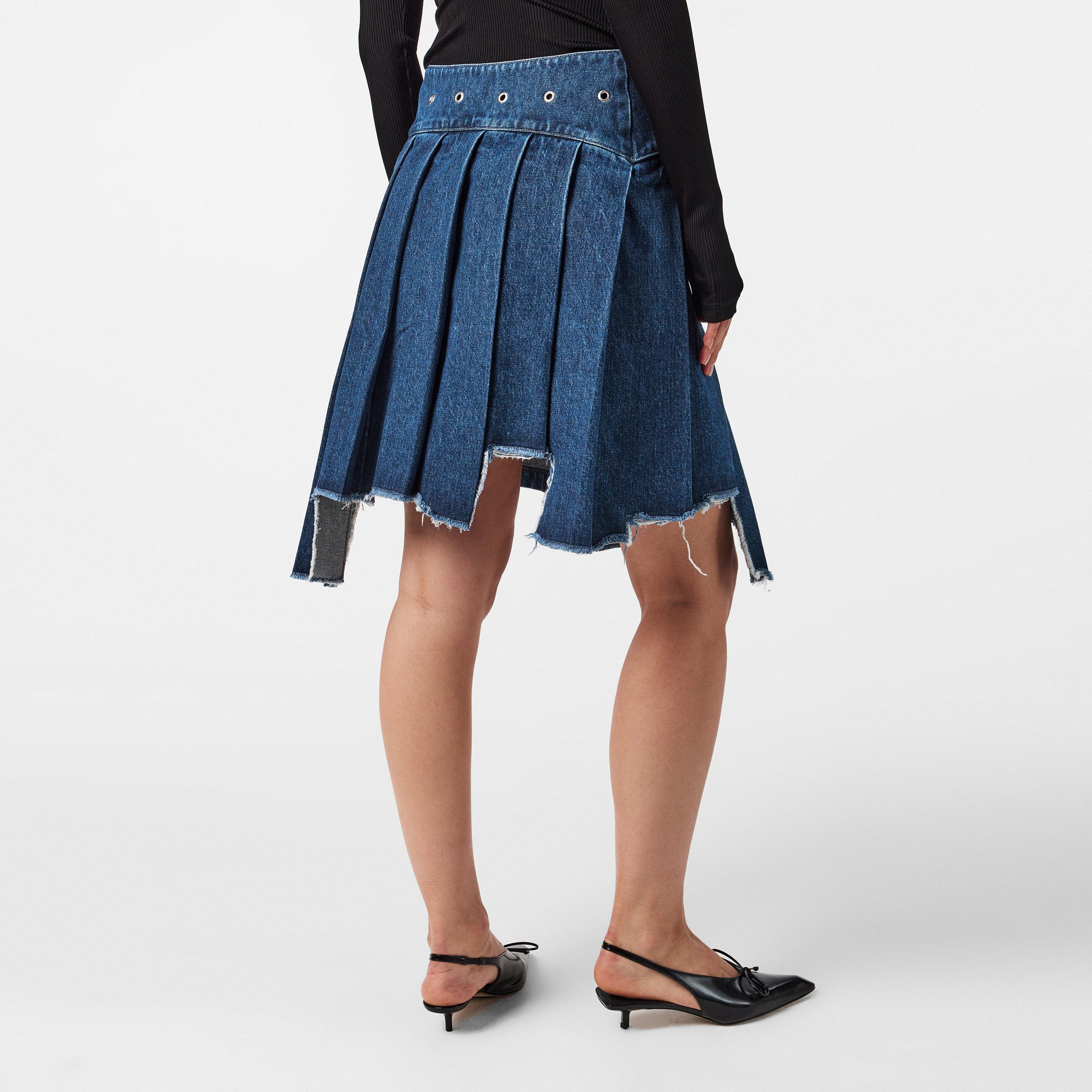 Structured Denim Skirt