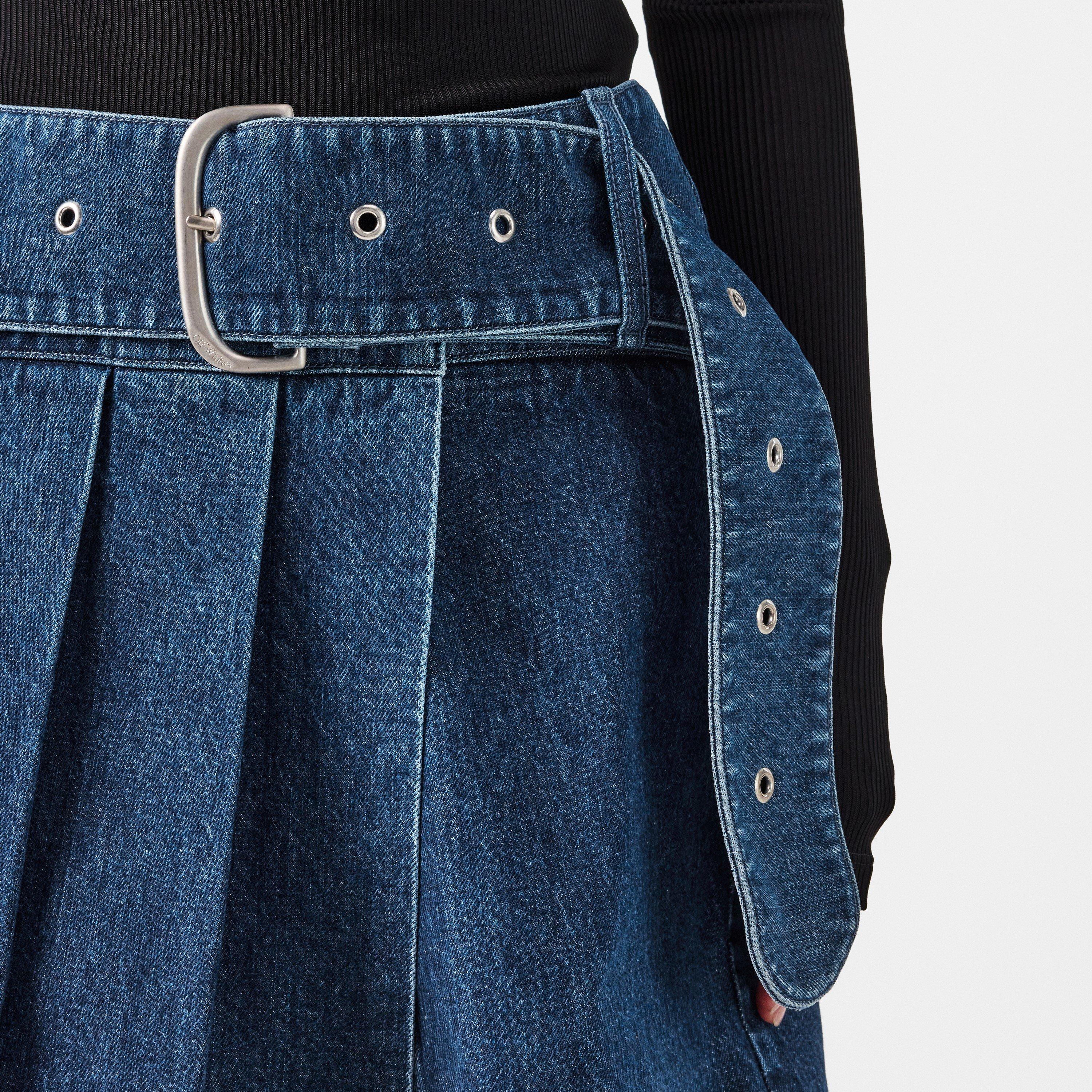Structured Denim Skirt