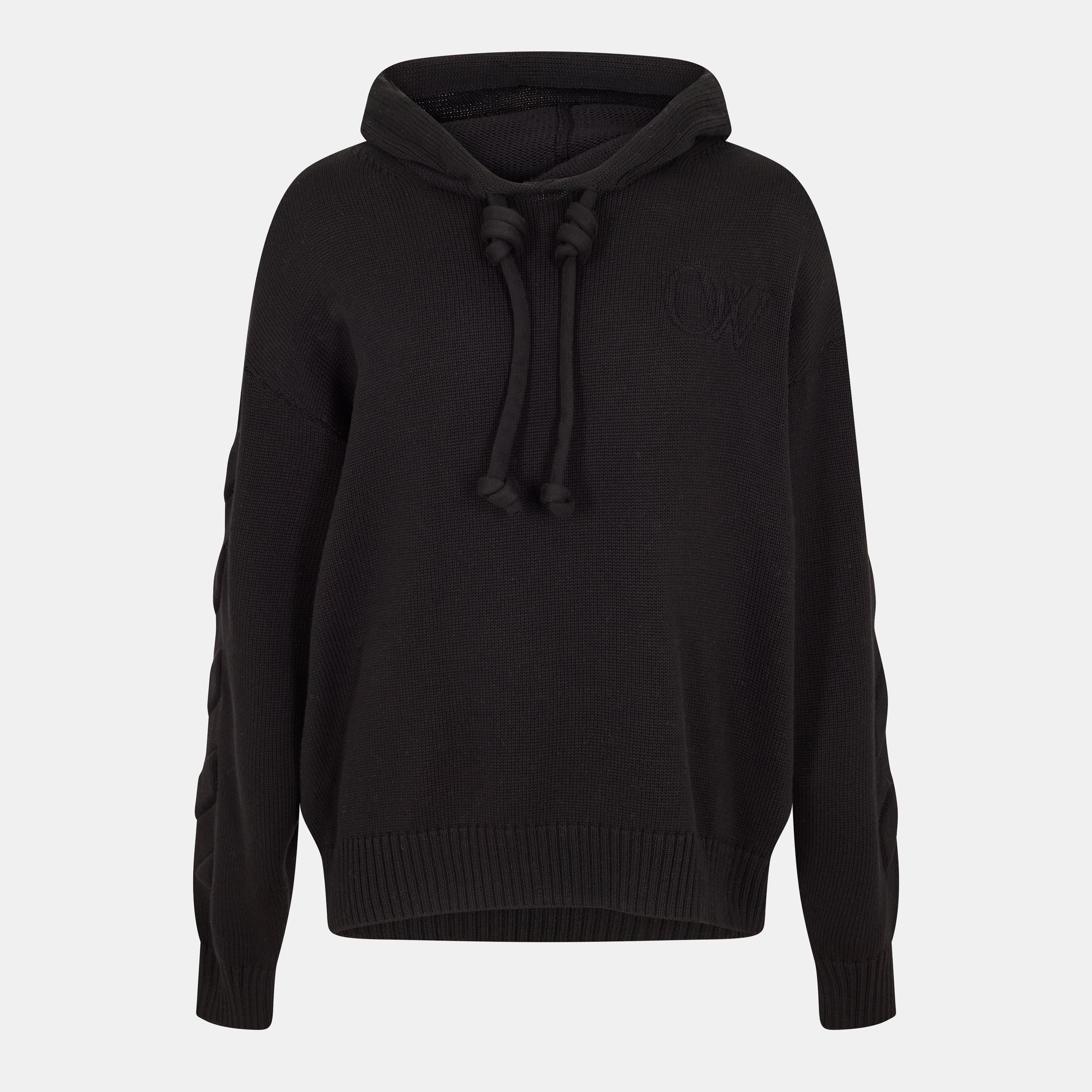 - Graphic Knitted Hoodie