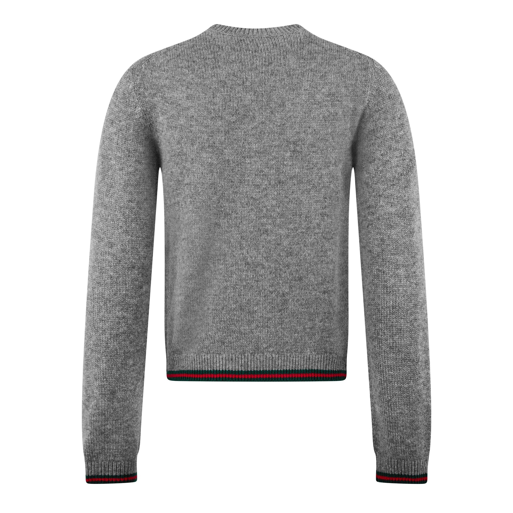 Women's Plain Wool Crew Neck Jumper With Cashmere