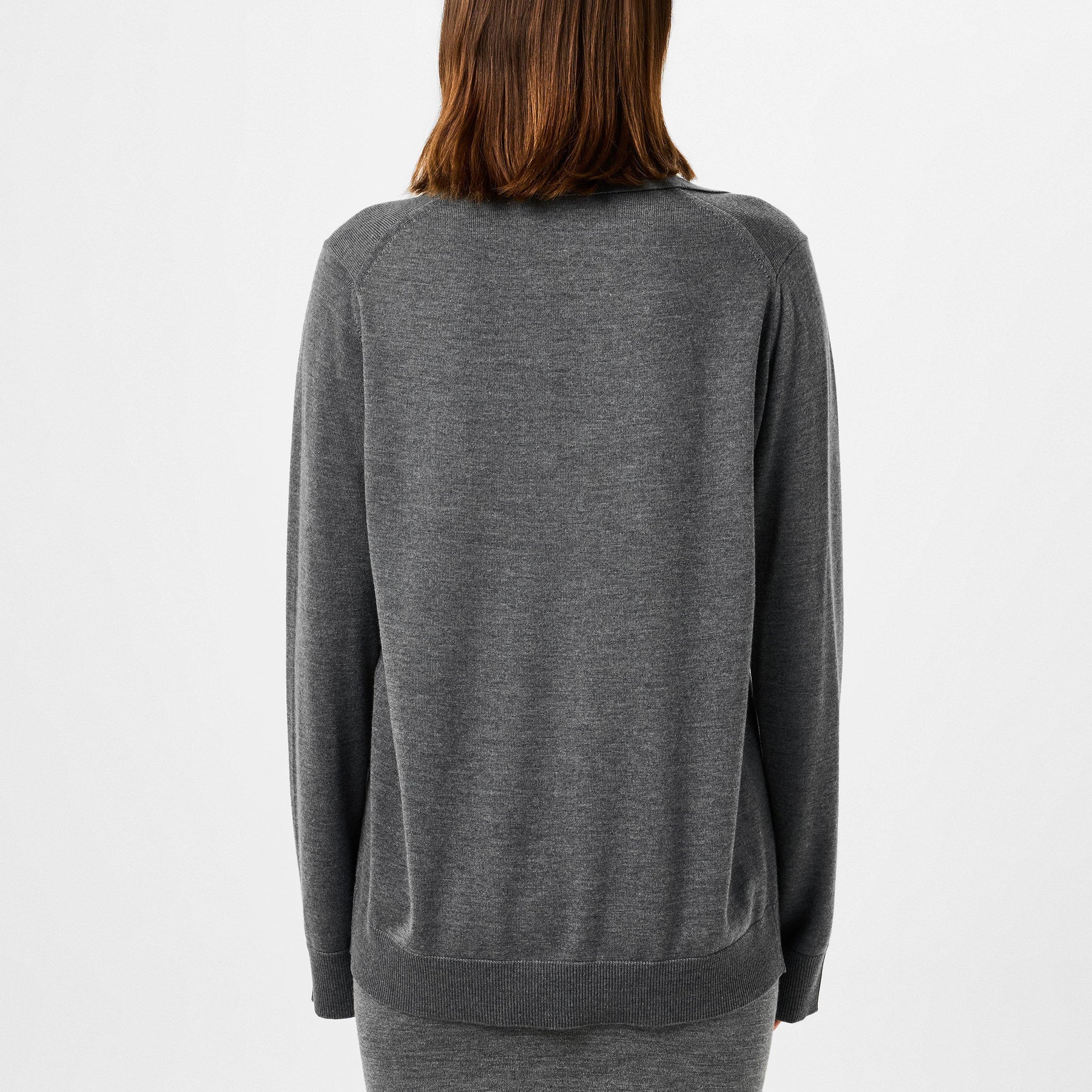 Extra Fine Wool Polo Top