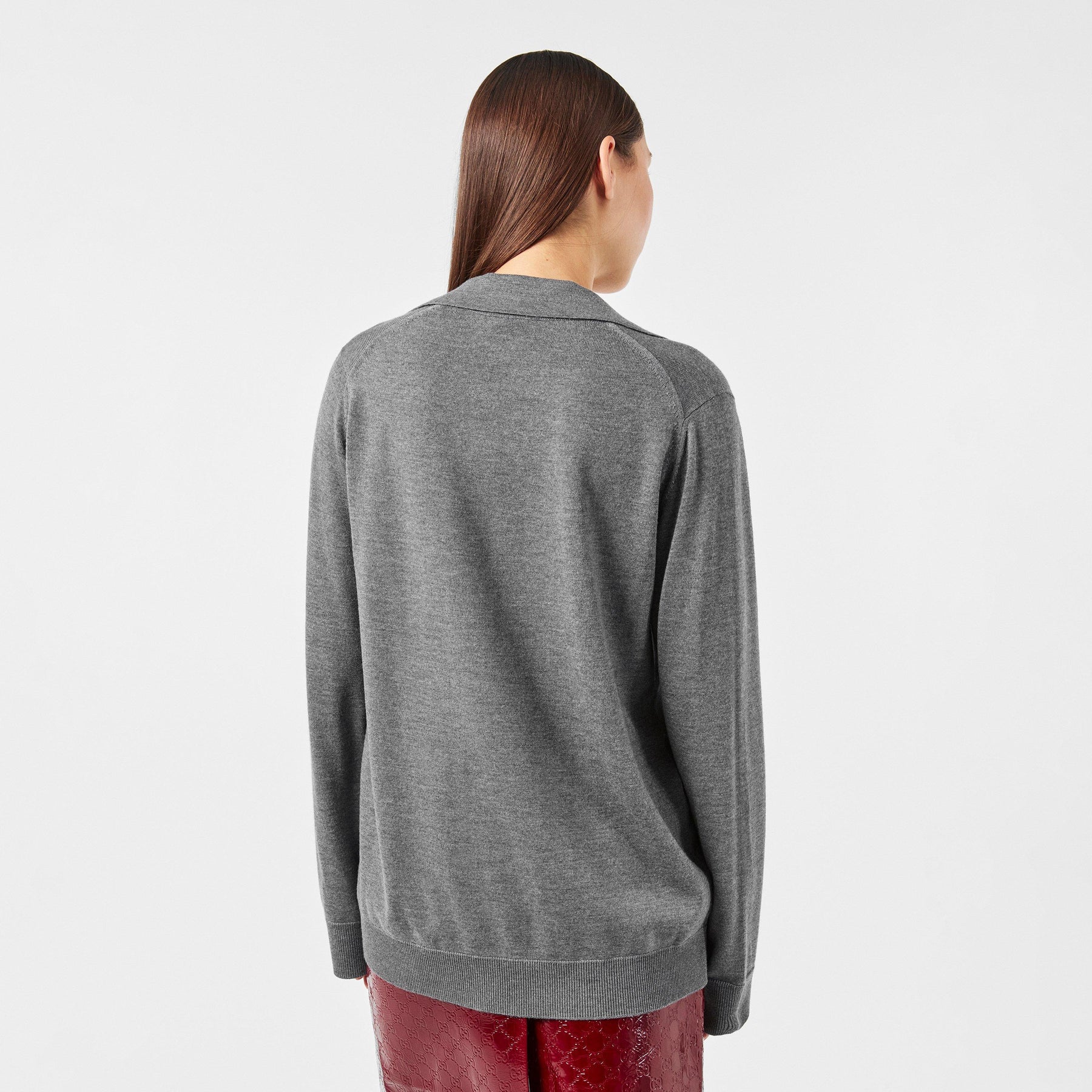 Extra Fine Wool Polo Top