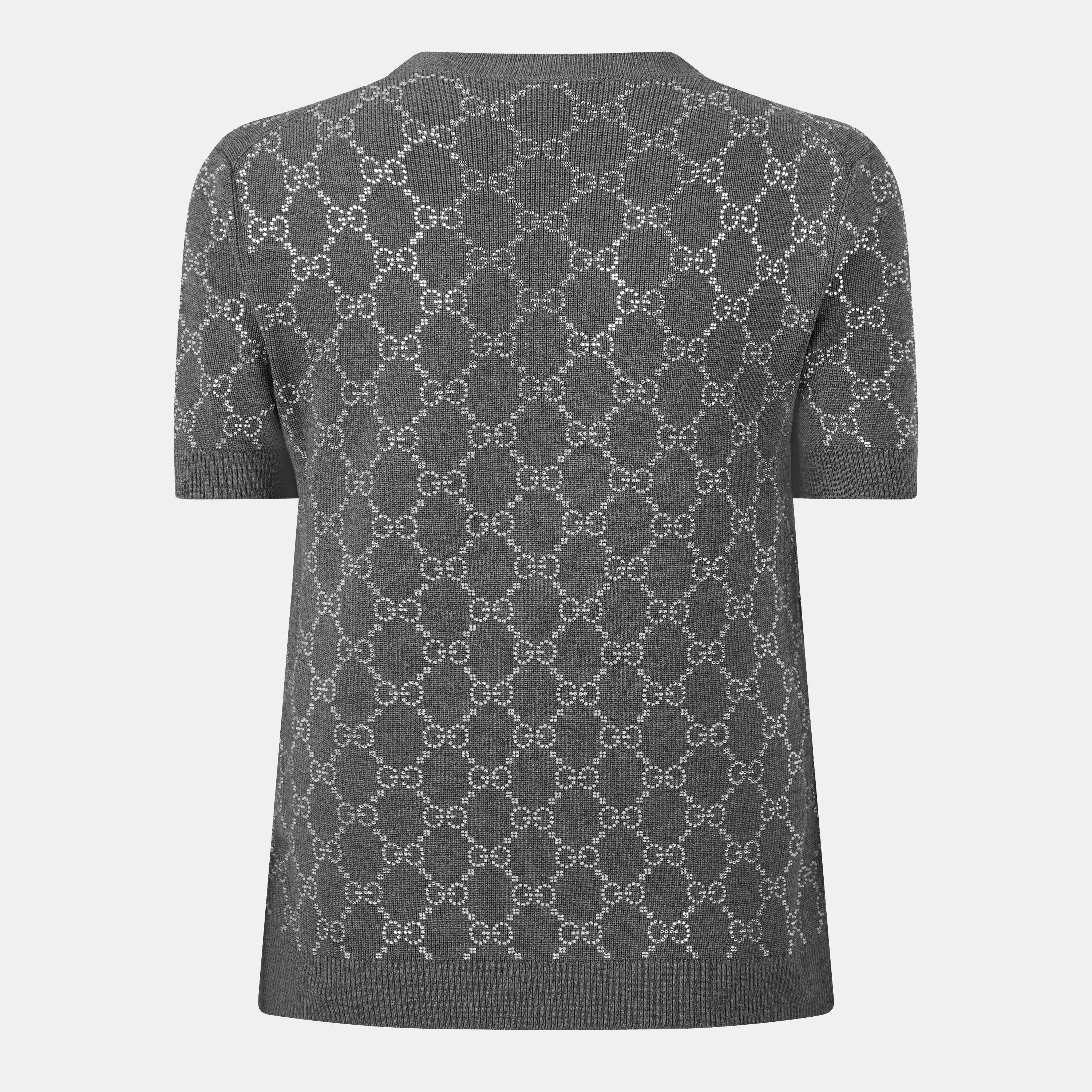 Monogram Crew Neck Jumper Top