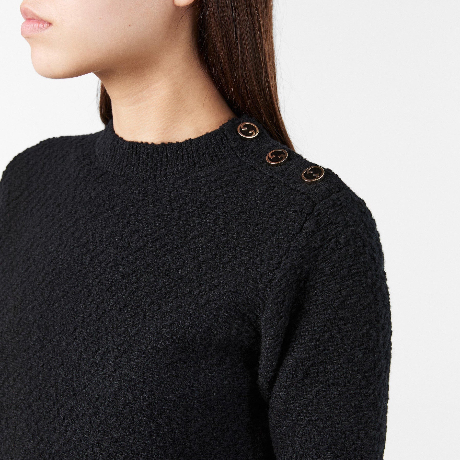 Women's Plain Wool Crew Sweater