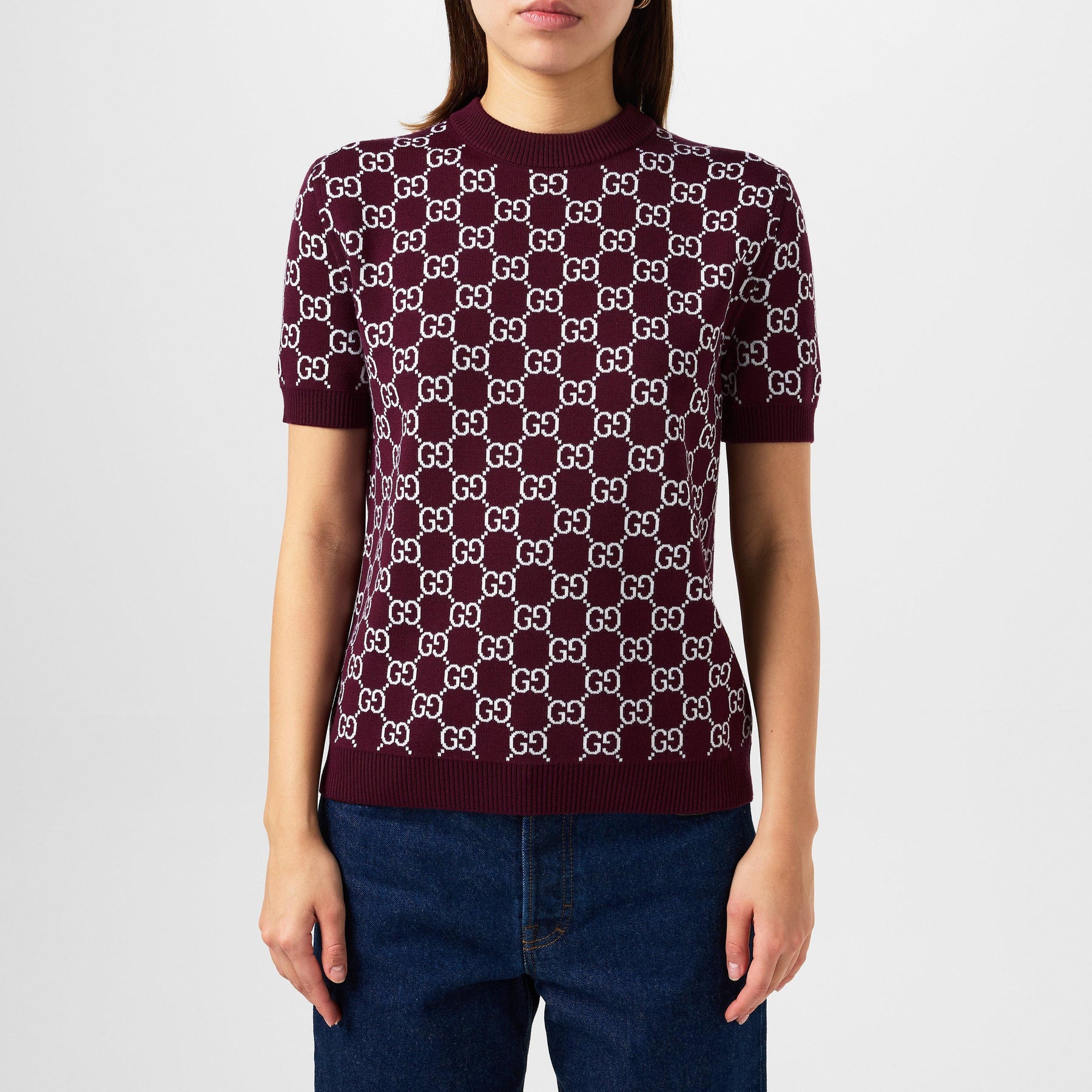 Crewneck GG Knitted Sweater