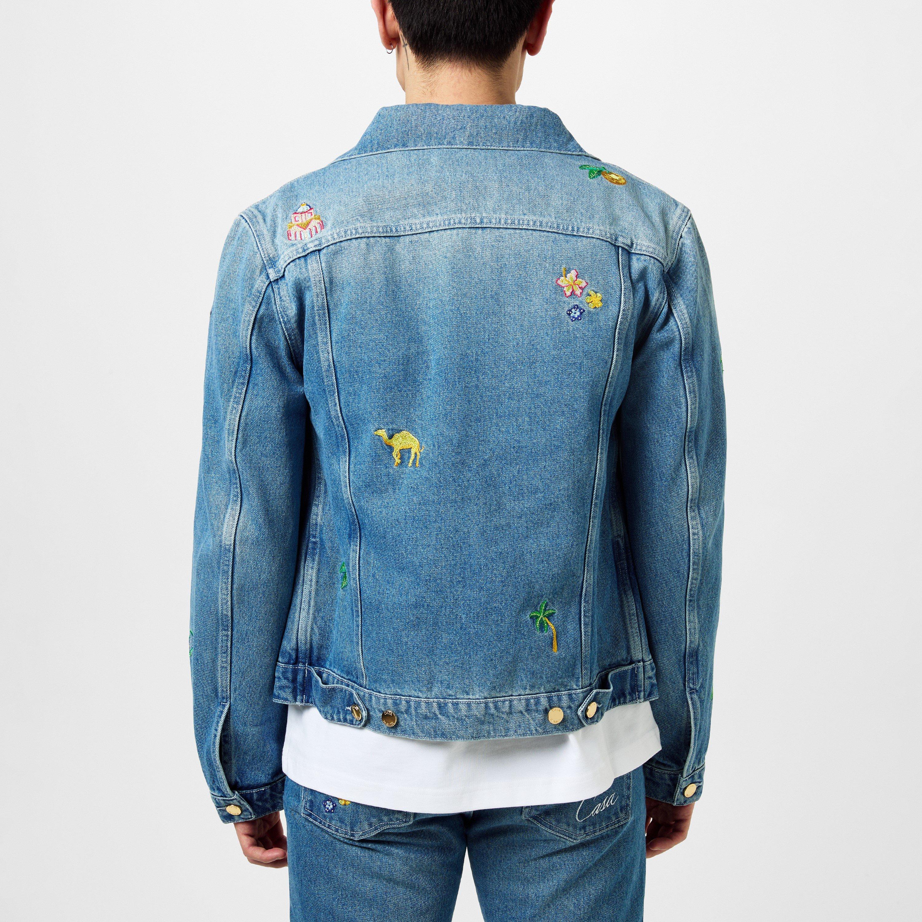 Denim Motif Jacket