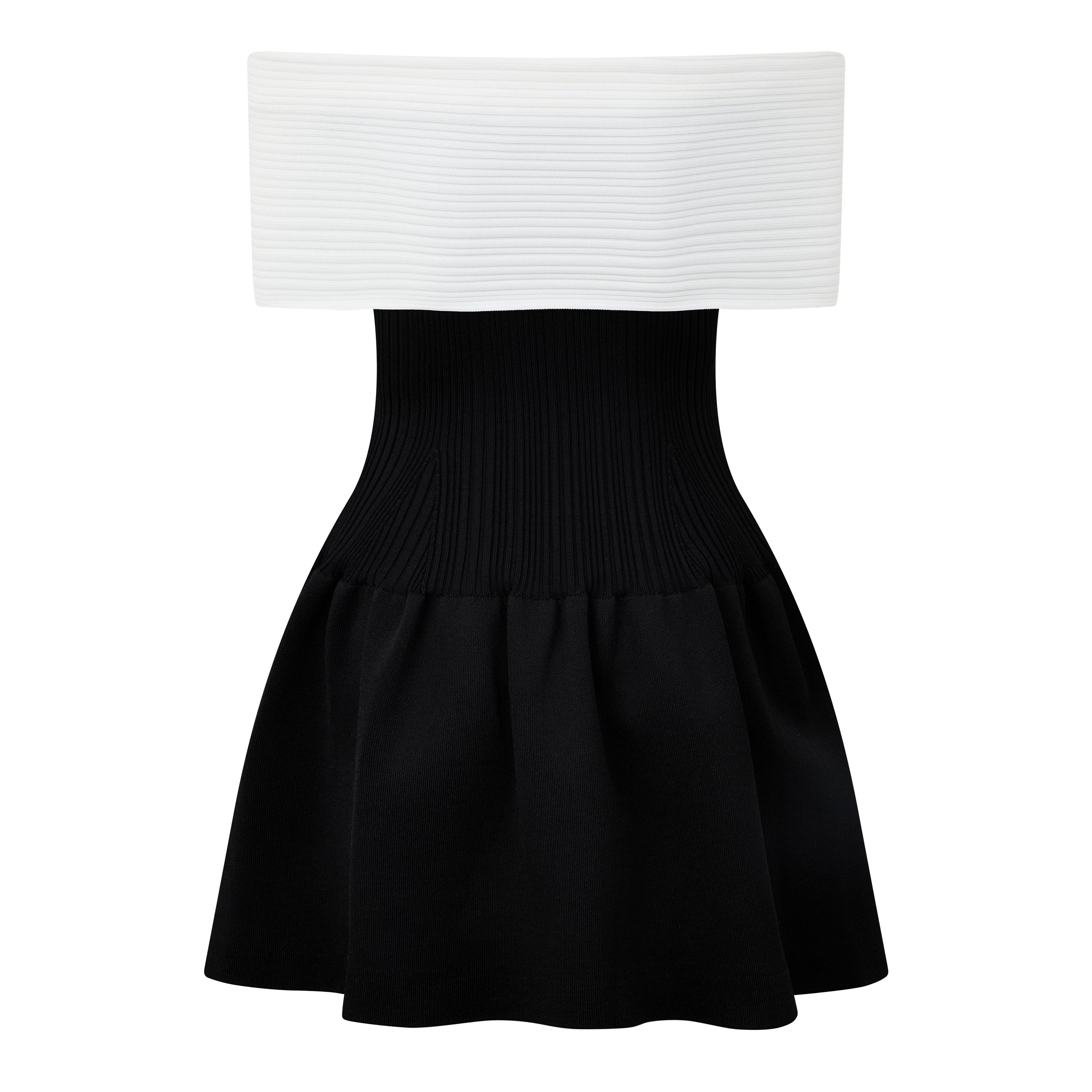 Knit Bow Mini Dress