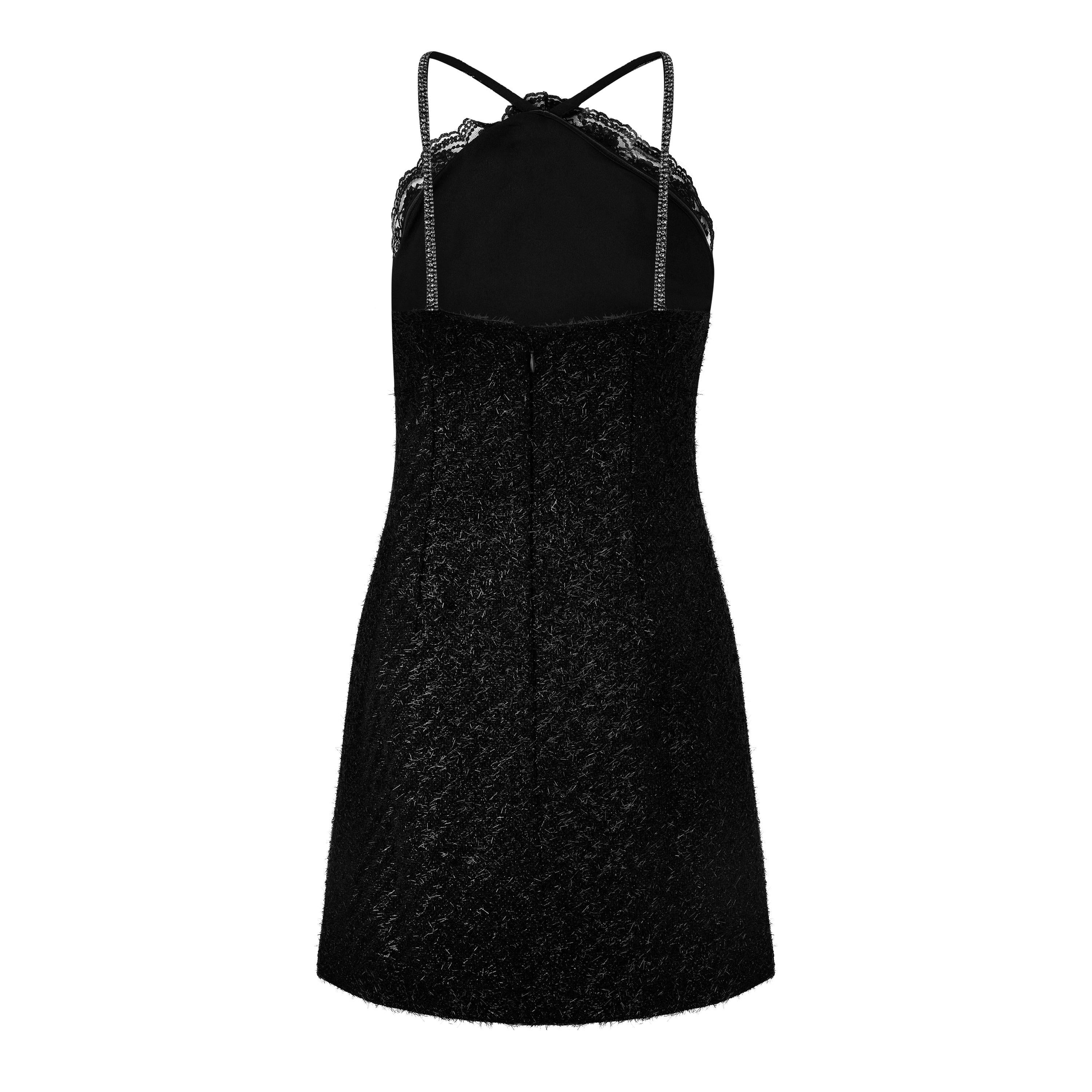Tinsel Textured Mini Dress