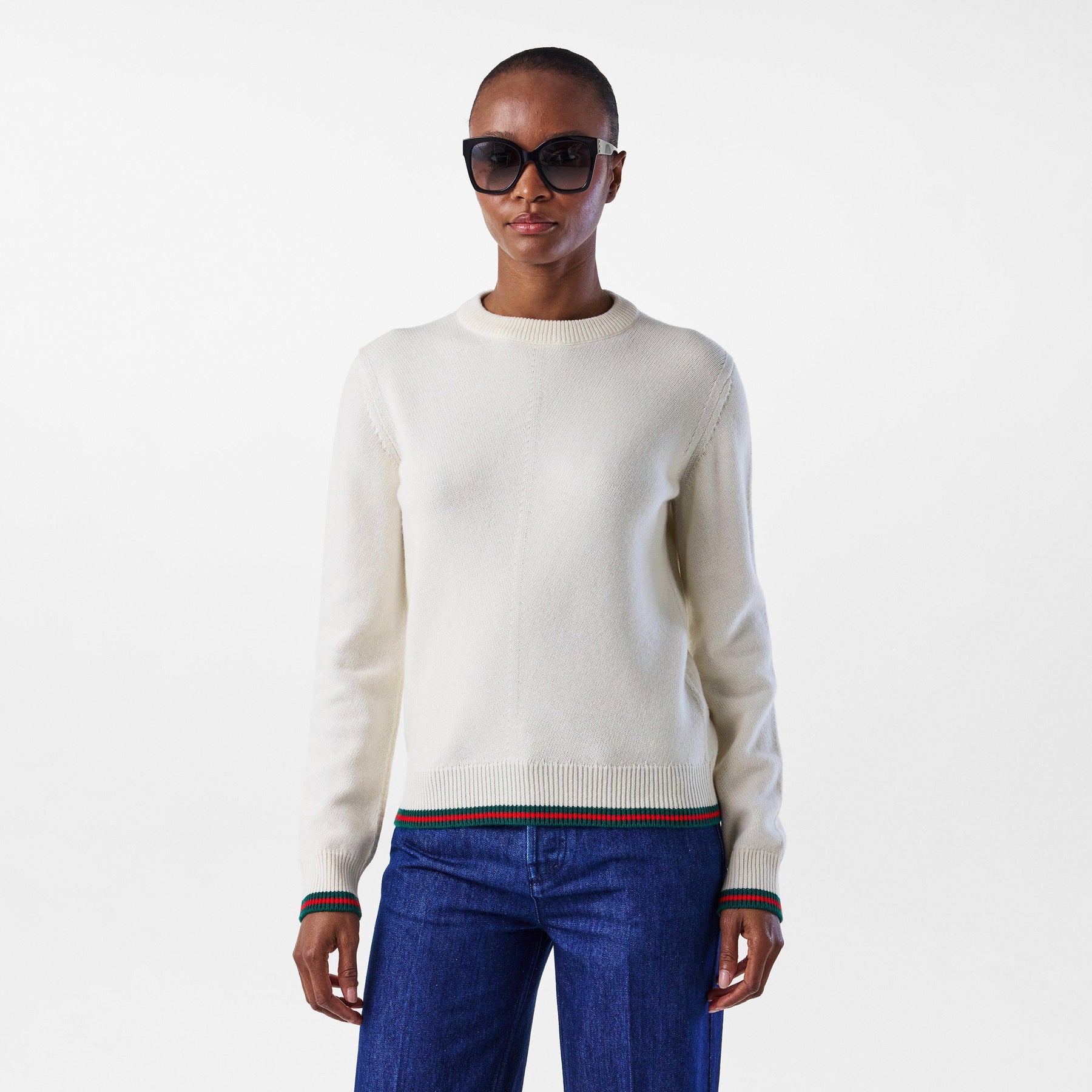 Wool & Cashmere Jumper With Web