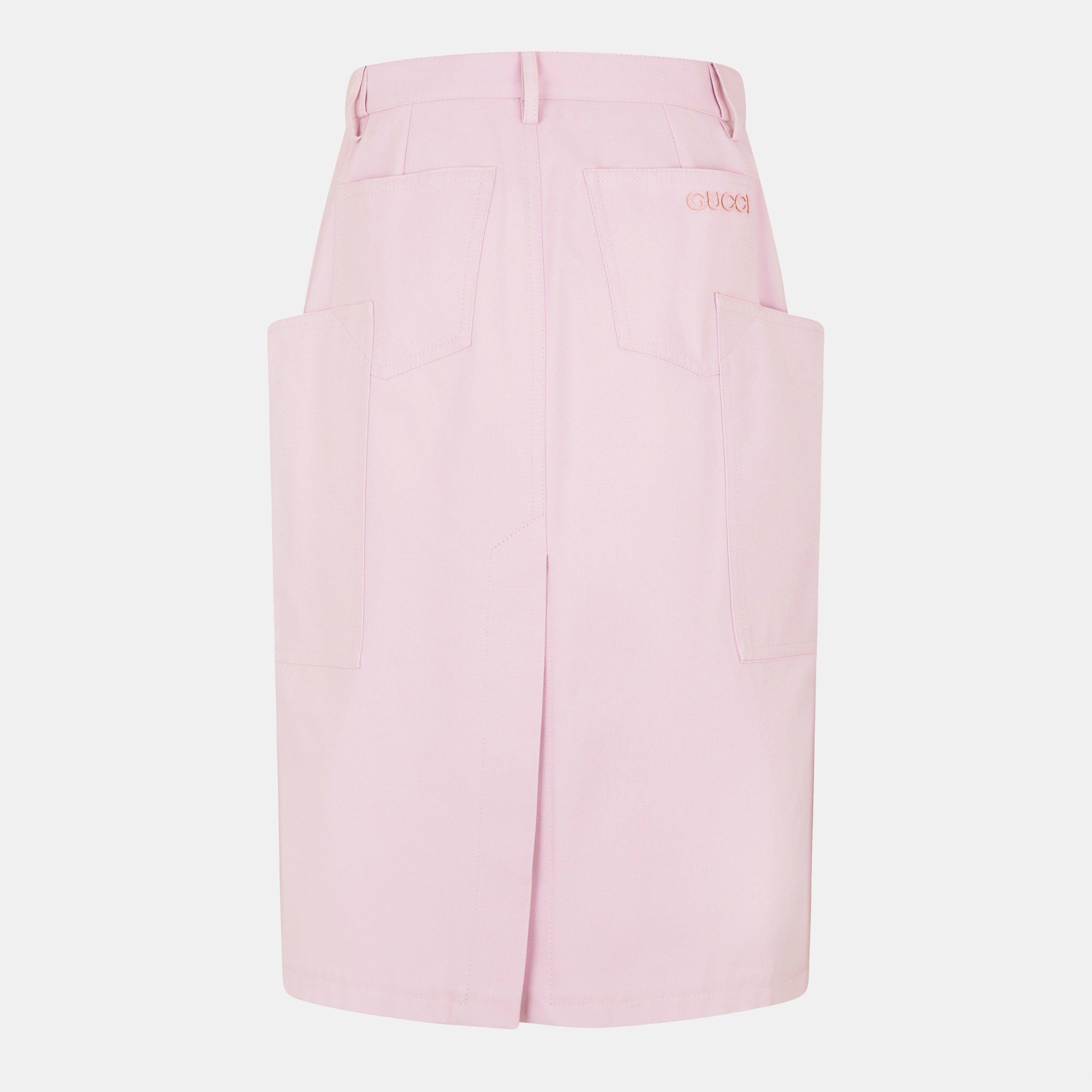 Canvas Midi Skirt