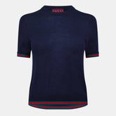 Crew Neck Knitted Wool Jumper