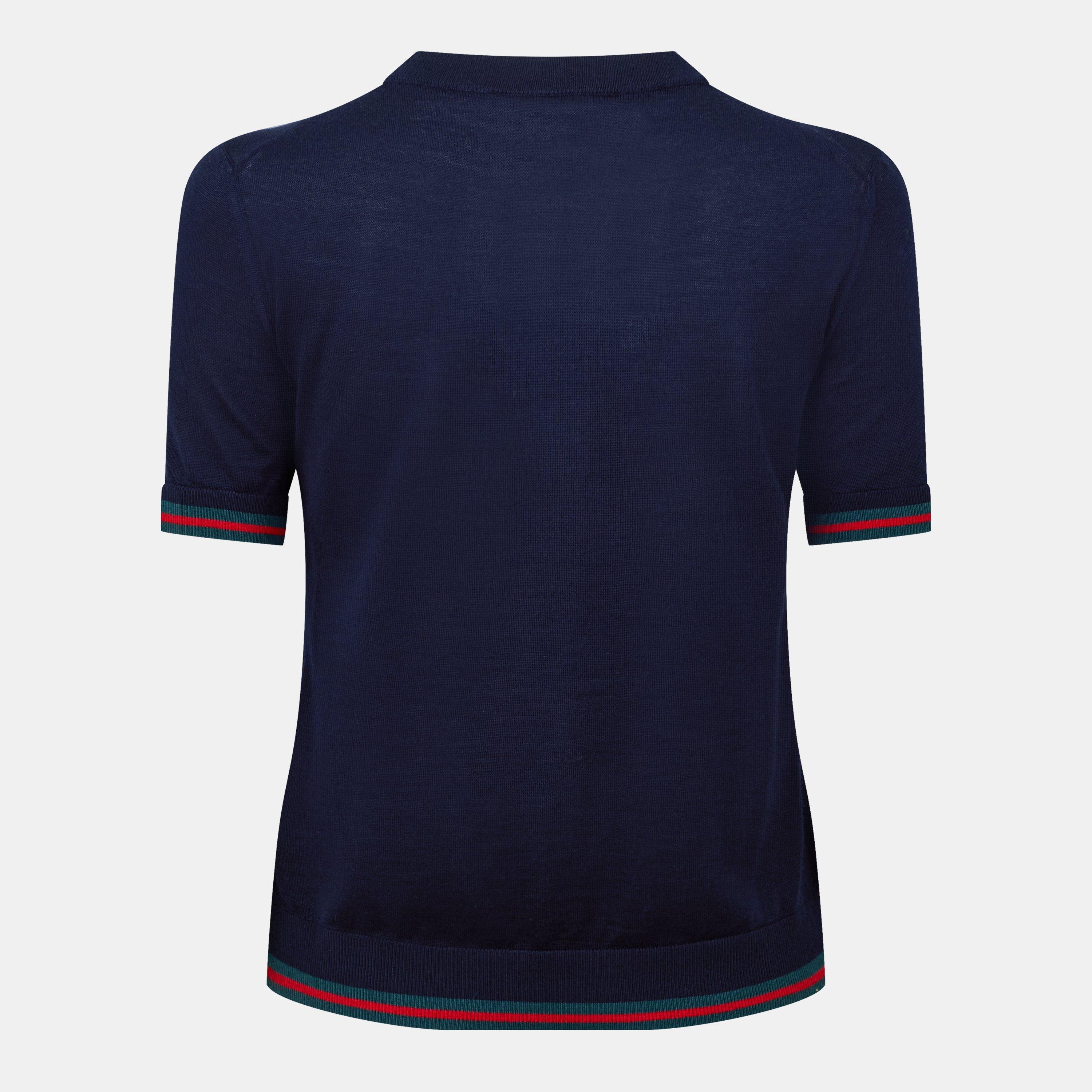 Crew Neck Knitted Wool Jumper