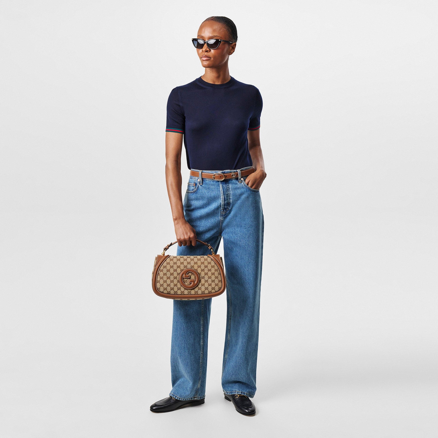 Crew Neck Knitted Wool Jumper