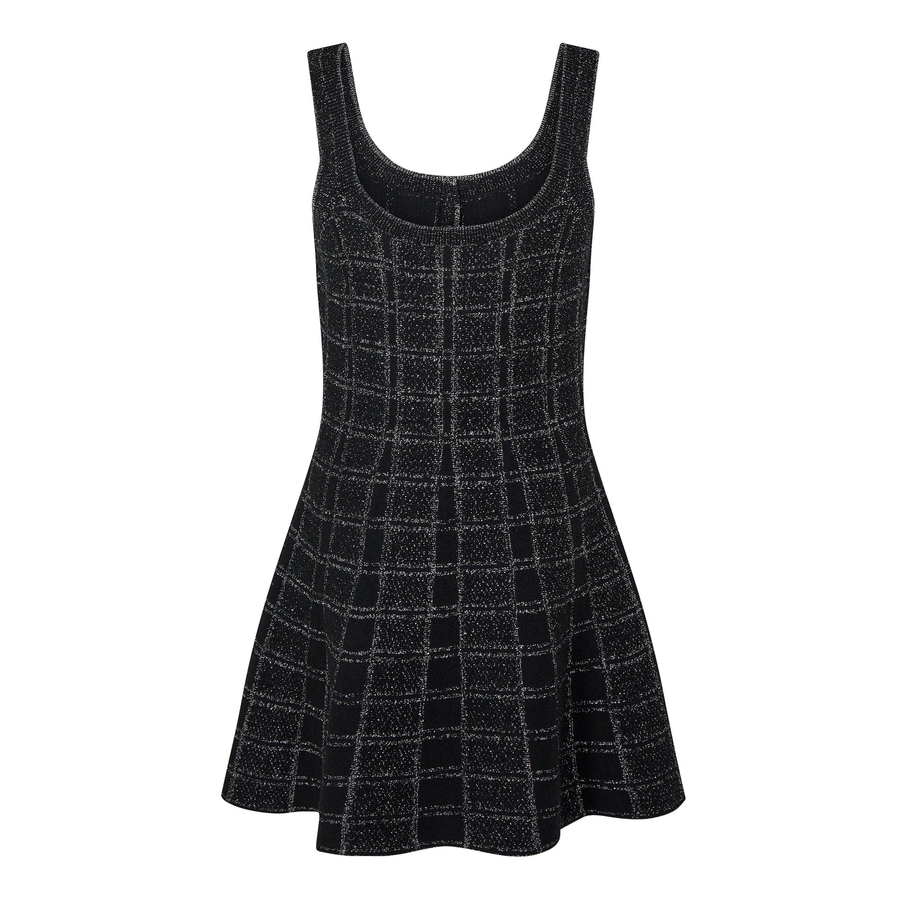Lamé Button Dress