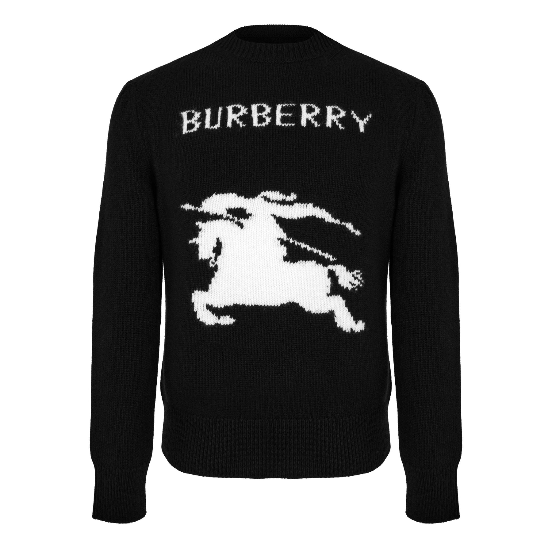 Cashmere Equestrian Knight Logo Knit Jumper