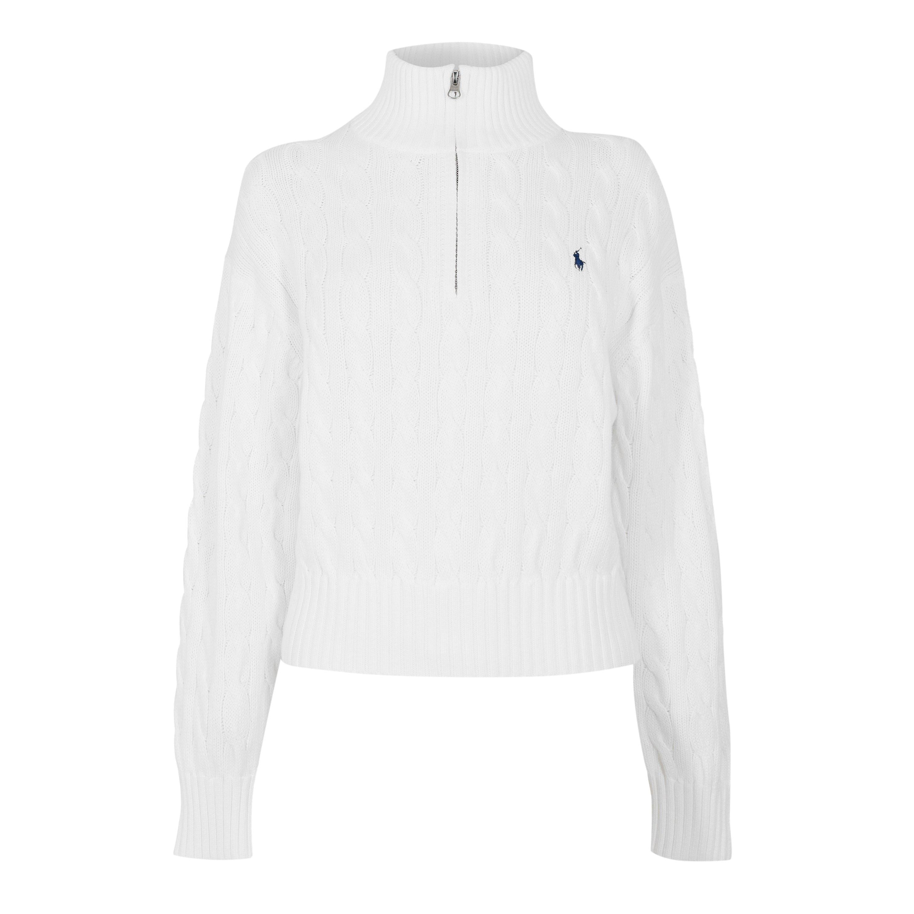 Cable 1/4 Zip Knitted Top
