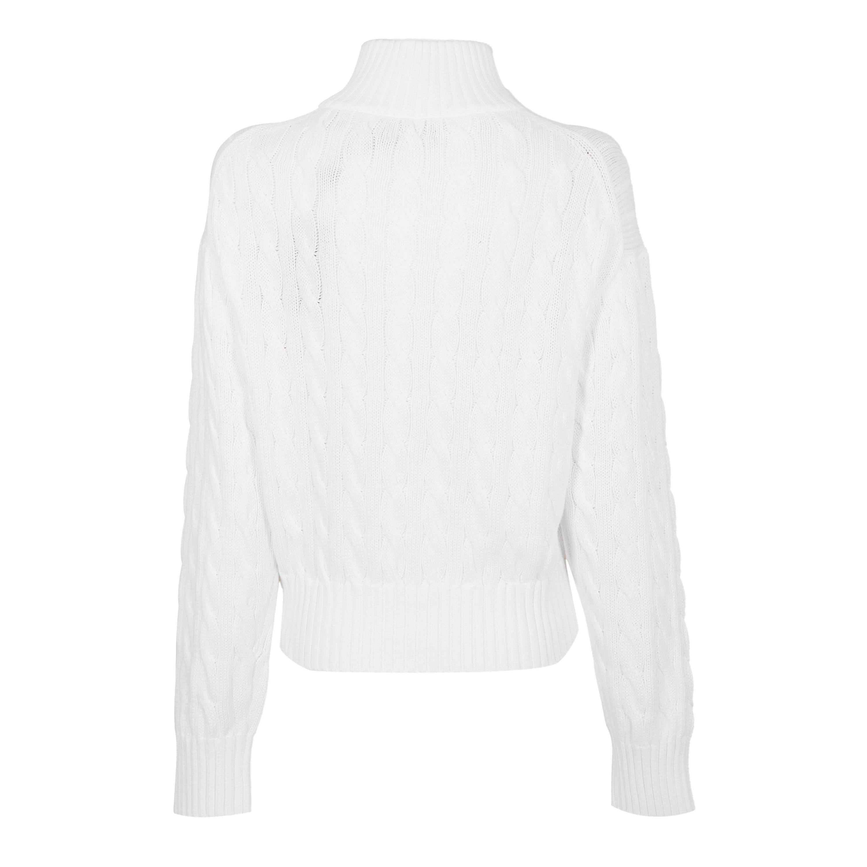Cable 1/4 Zip Knitted Top