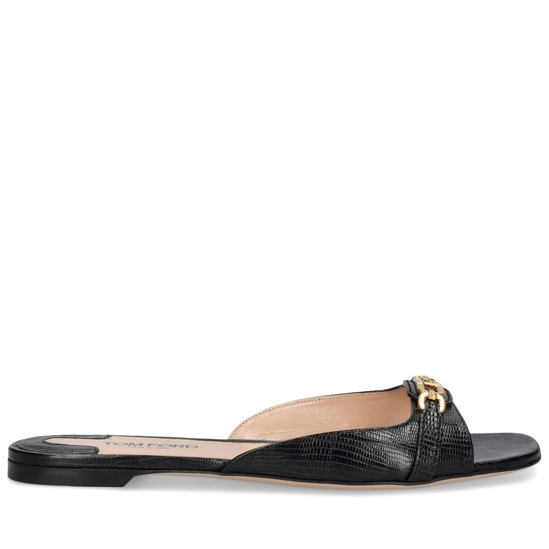 Tom Ford Tom Ford 10mm Whitney lizard print leather slides - Size: UK 2 Flats | Shop From The Mirage